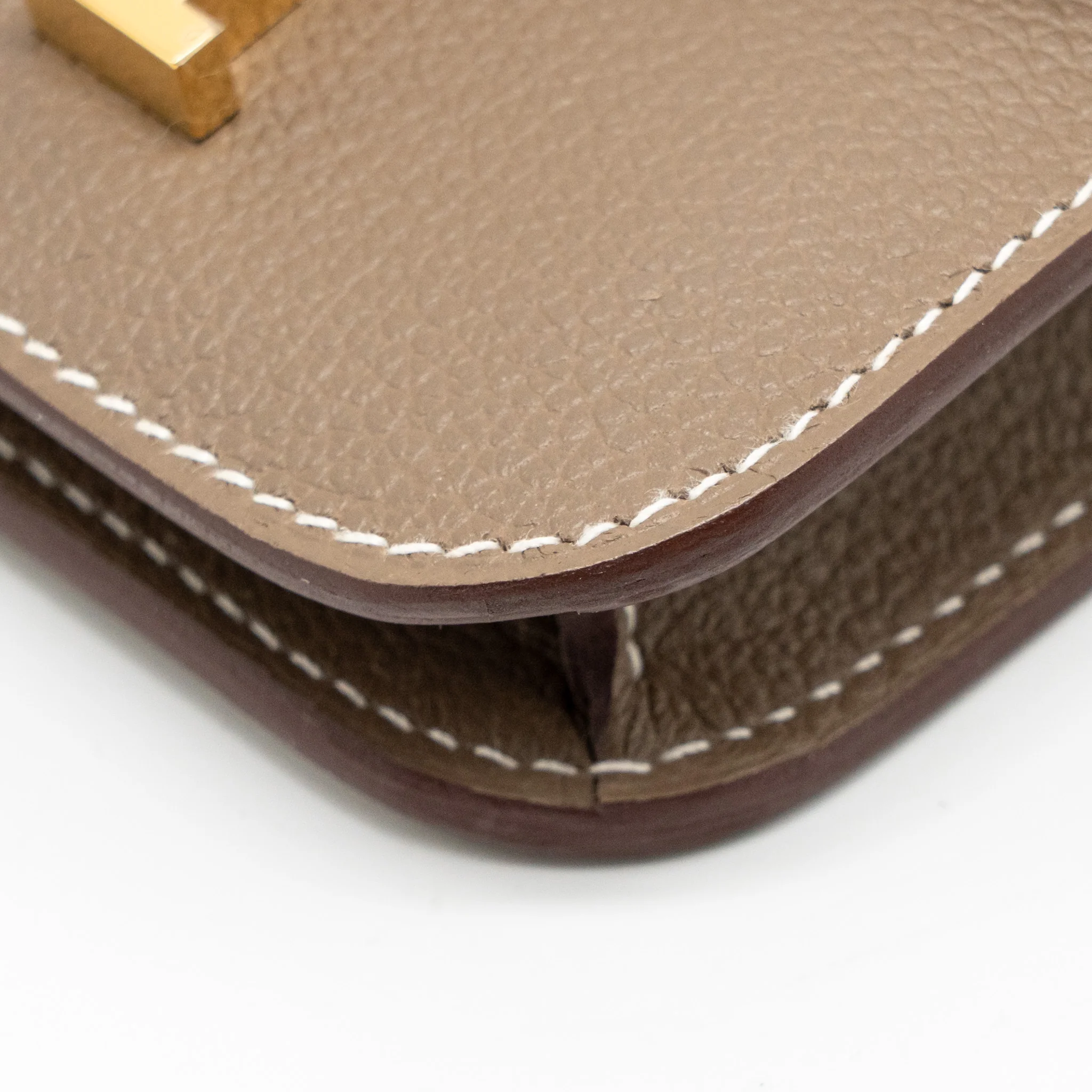 Hermes Constance Slim Evercolor Etoupe GHW Stamp B - Image 7