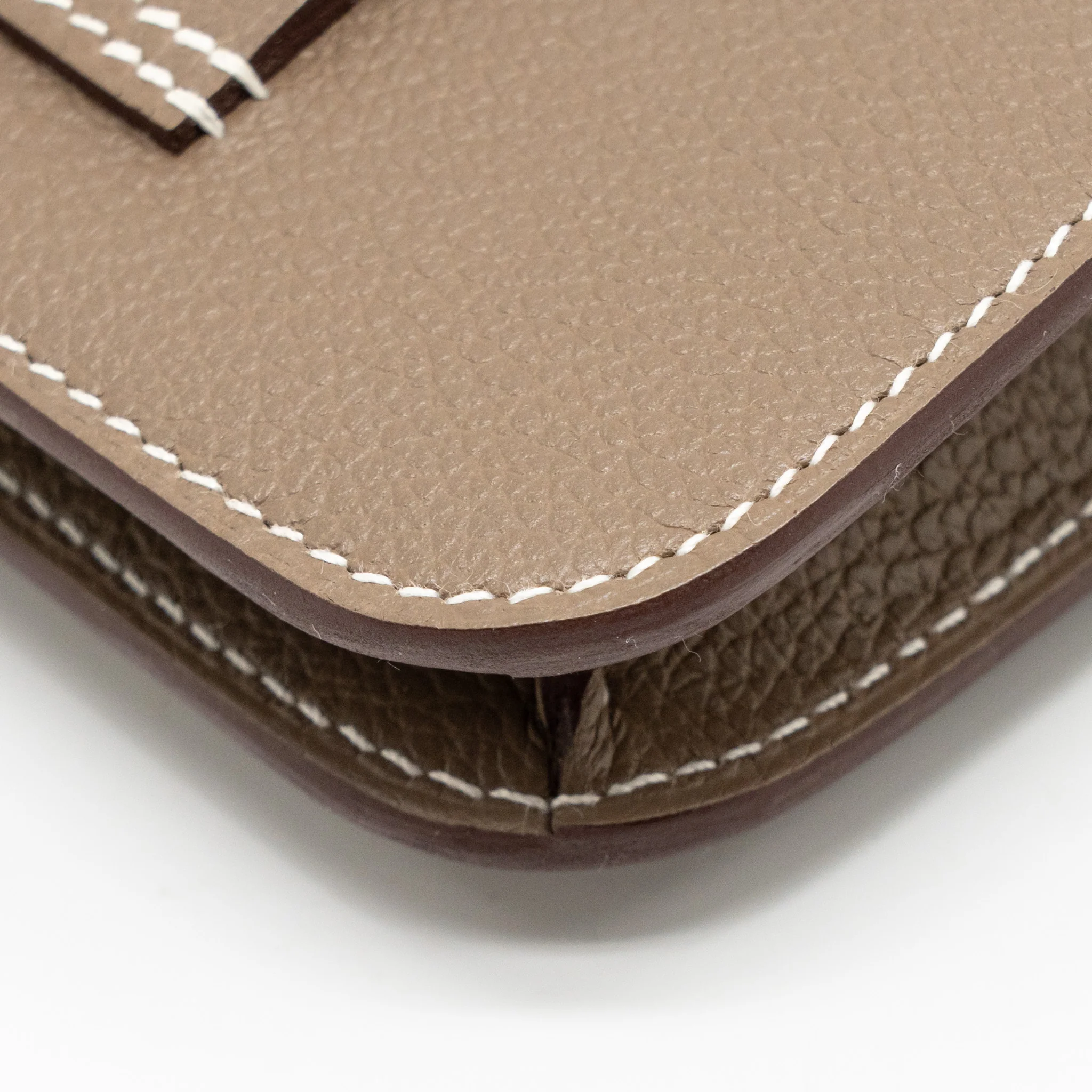 Hermes Constance Slim Evercolor Etoupe GHW Stamp B - Image 9