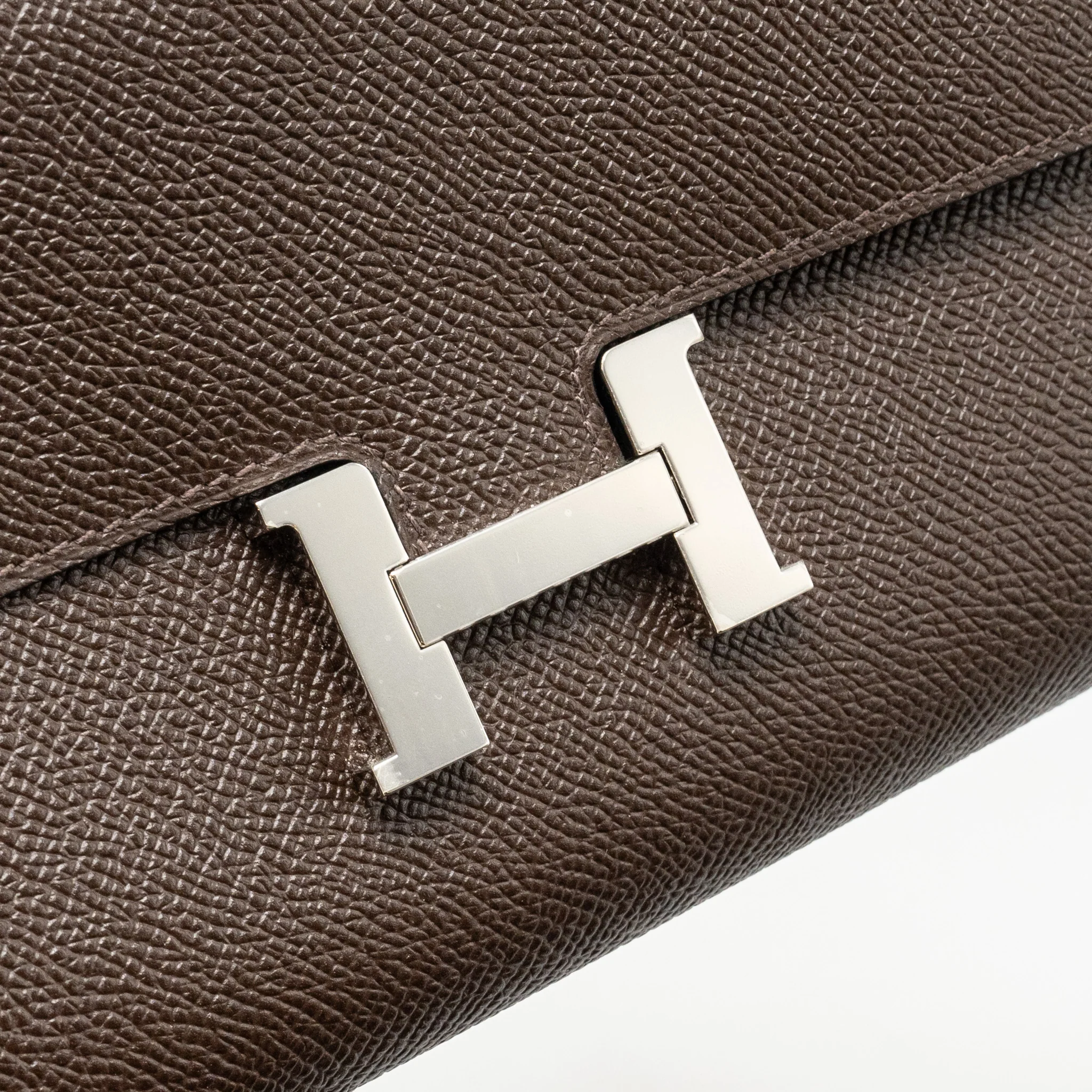 Hermes Constance to Go Epsom Chocolate SHW Stamp U - Image 6
