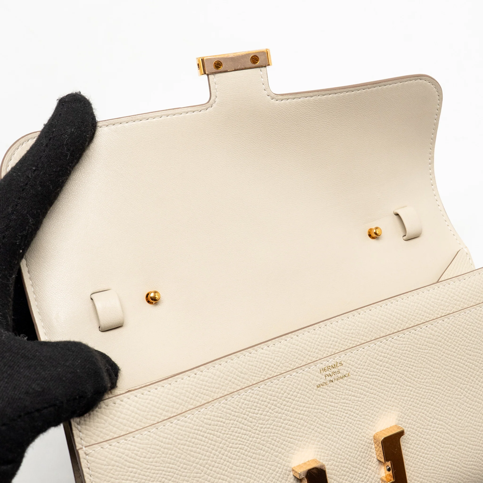 Hermes Constance to Go Epsom Craie RGHW Stamp Z - Image 14