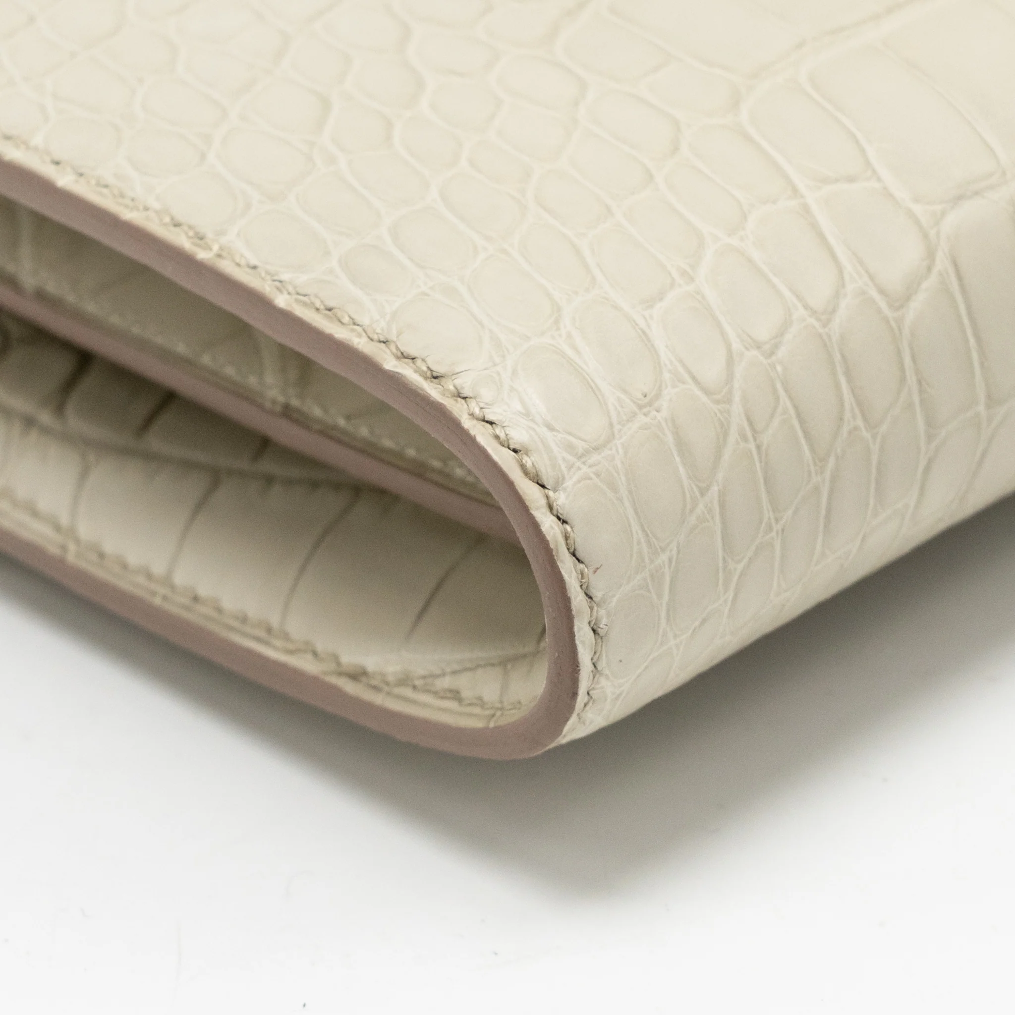 Hermes Constance to go Matte alligator Mississippiensis 8L beton SHW stamp U - Image 9