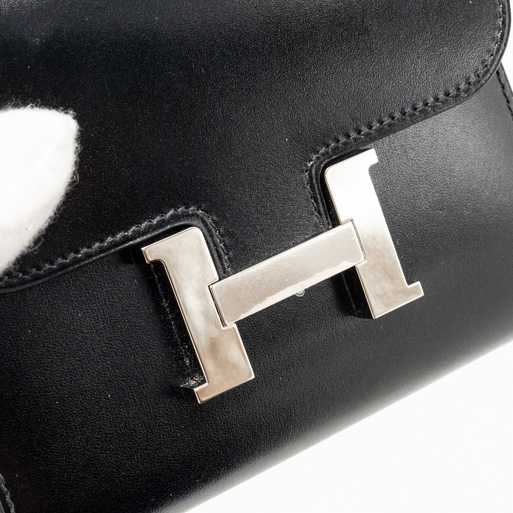 Hermes Constance Wallet Box Black SHW Stamp A - Image 10