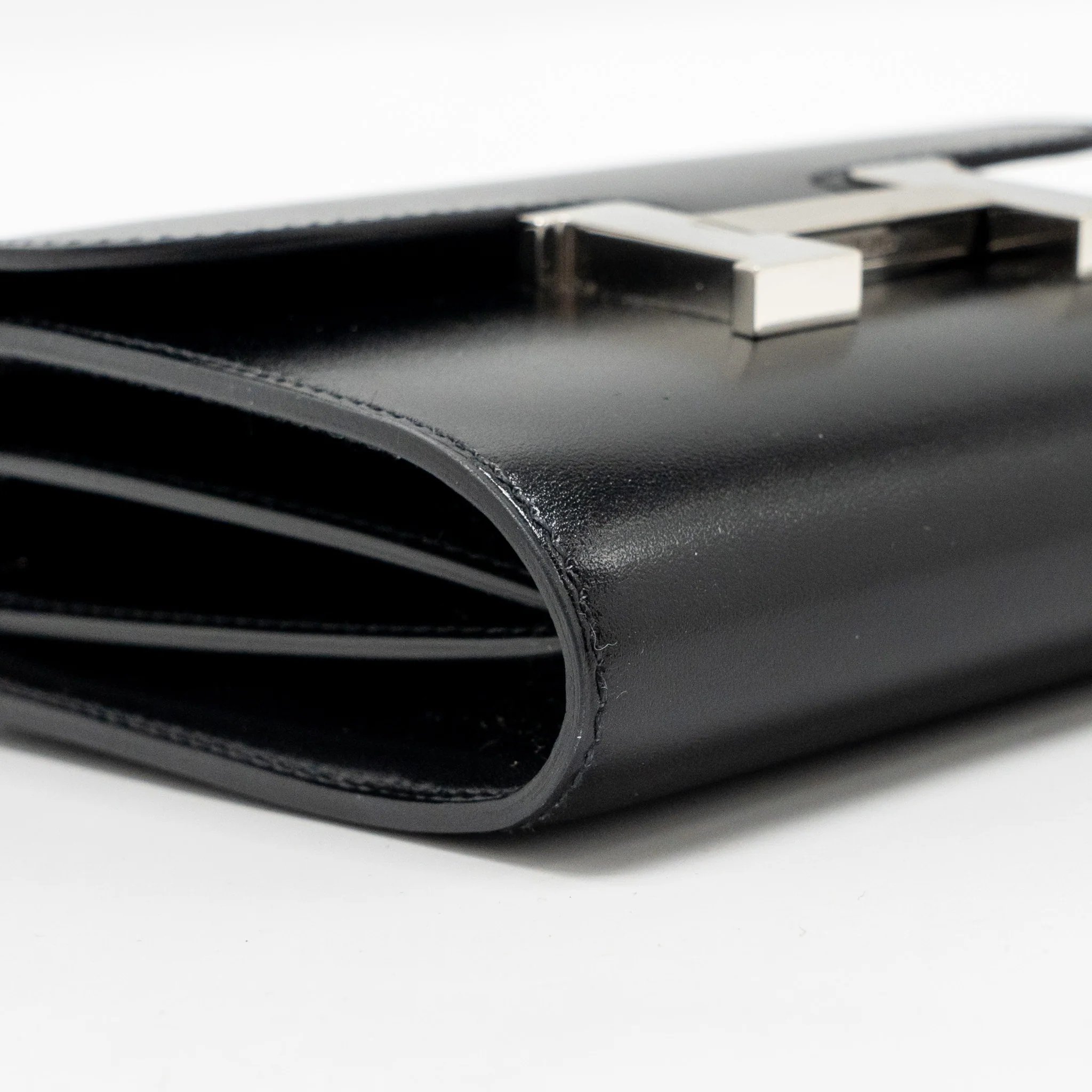 Hermes Constance Wallet Box Black SHW Stamp A - Image 6