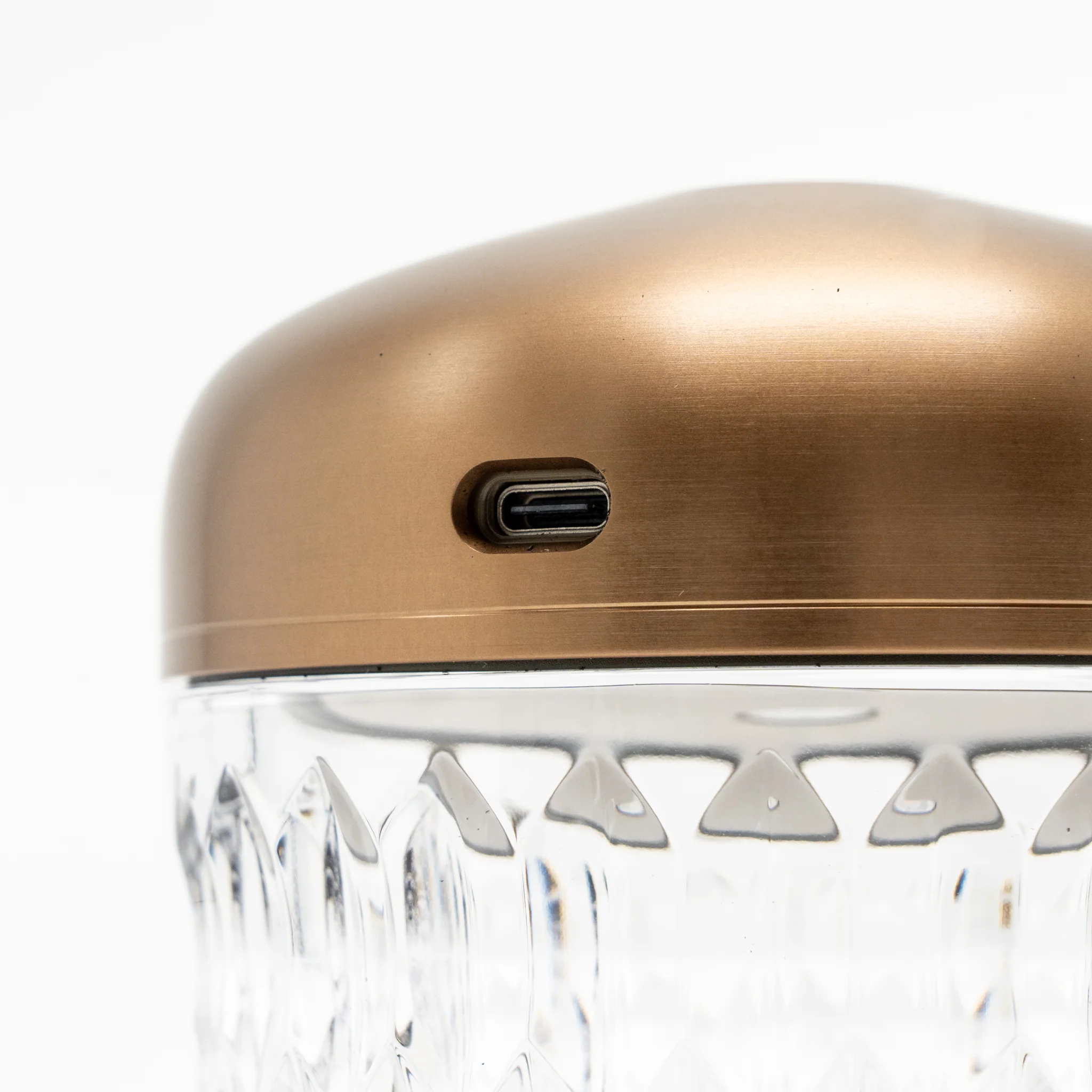 Hermes Saint Louis Folia Mini Portable Crystal Lamp Copper Tone - Image 4