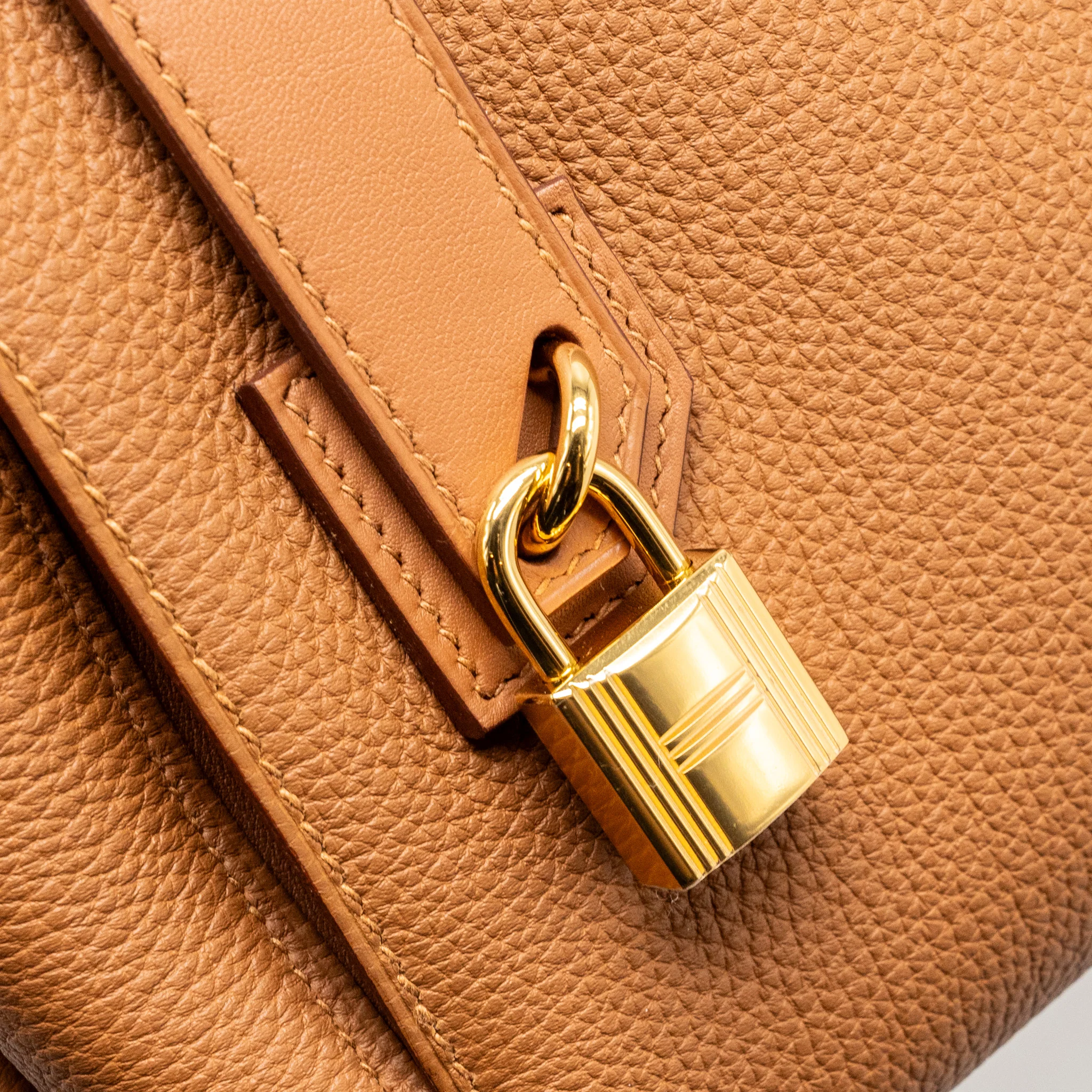 Hermes Emile 30 bag Togo/swift gold GHW stamp Z - Image 12