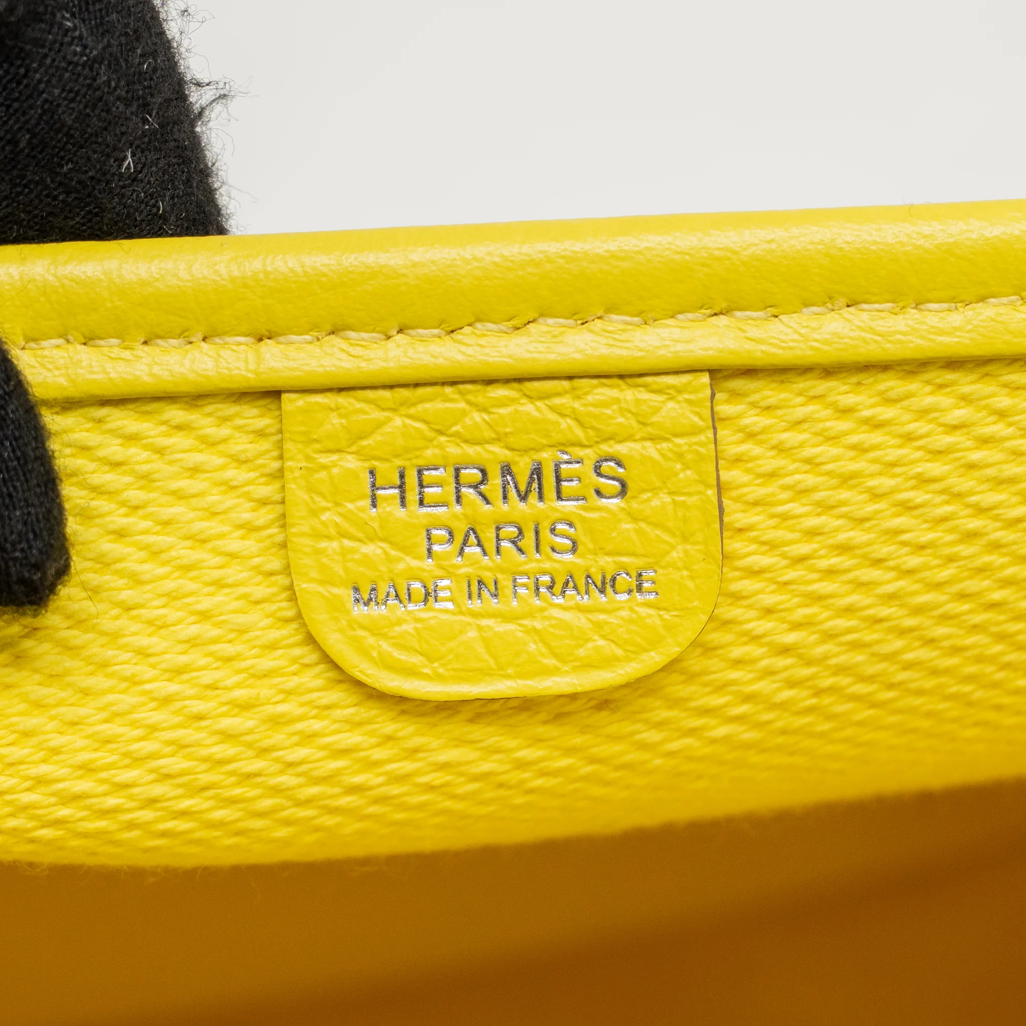 Hermes Evelyne 29 Bag Canvas/Clemence Ecru-Citron/Lime SHW Stamp Y - Image 14
