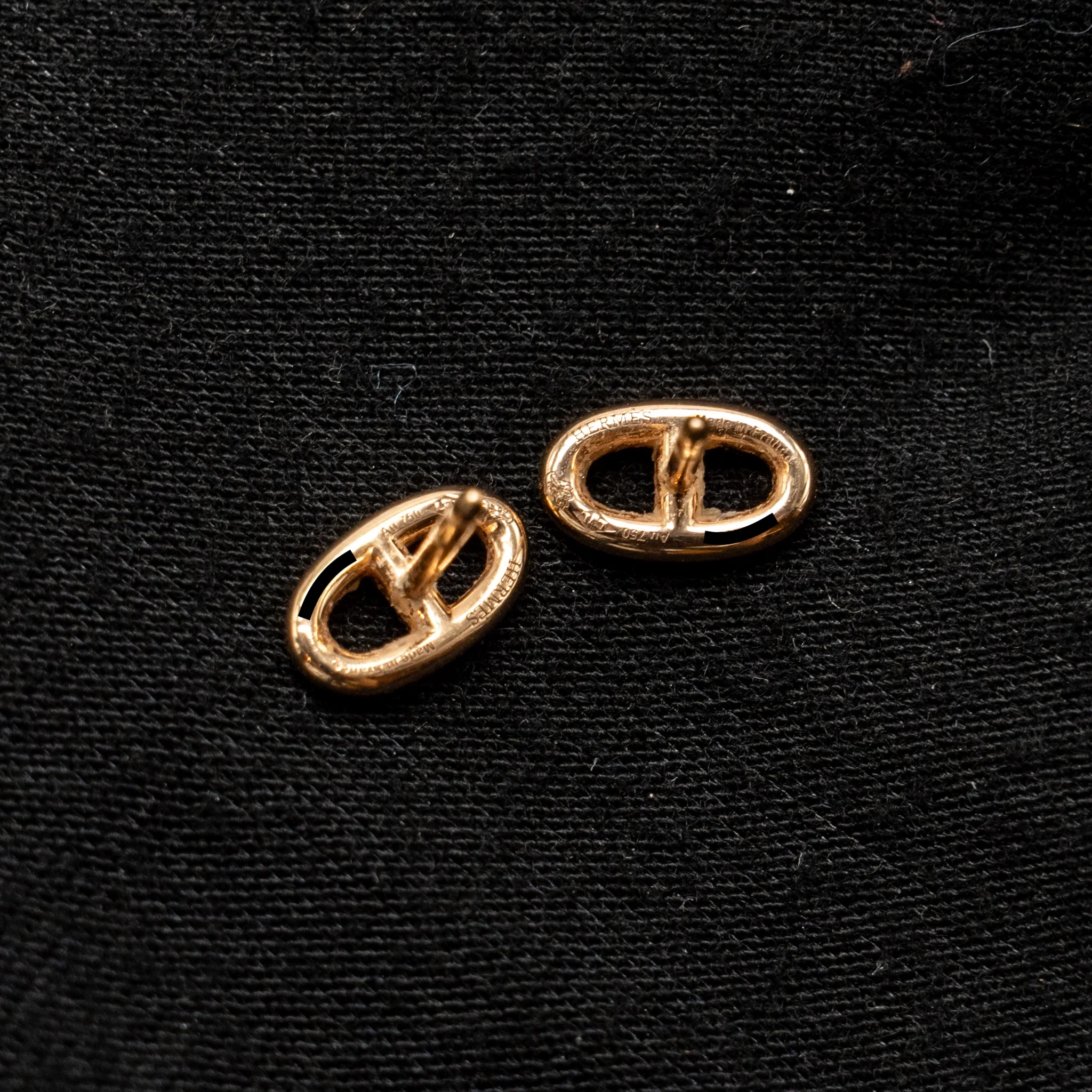 Hermes Farandole Earrings, very Small Model, Rose Gold - Image 4
