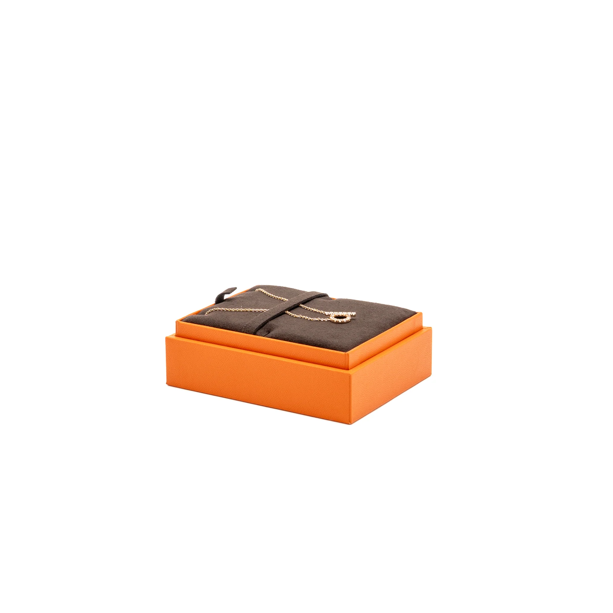 Hermes Finesse Pendant Rose Gold, diamonds - Image 2