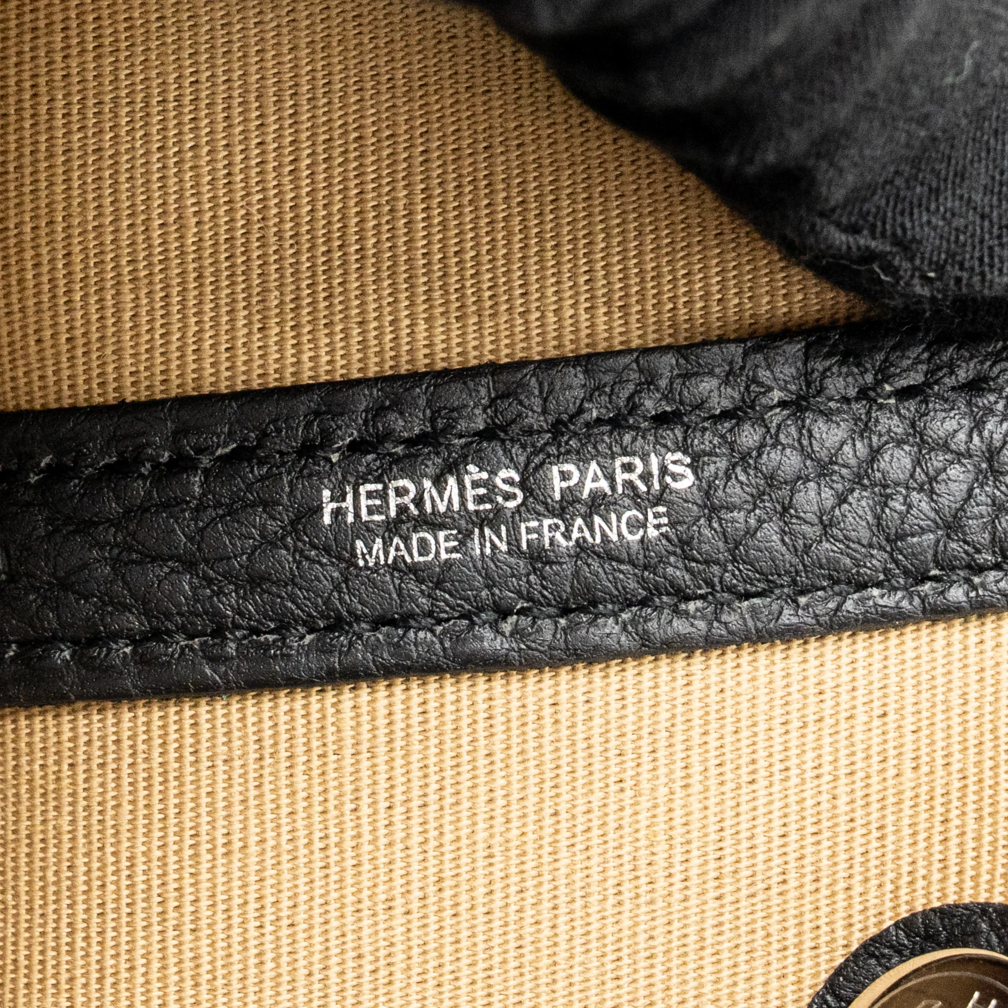 Hermes Garden Party 30 Canvas/Negonda Leather Trench/Black SHW Stamp D - Image 14