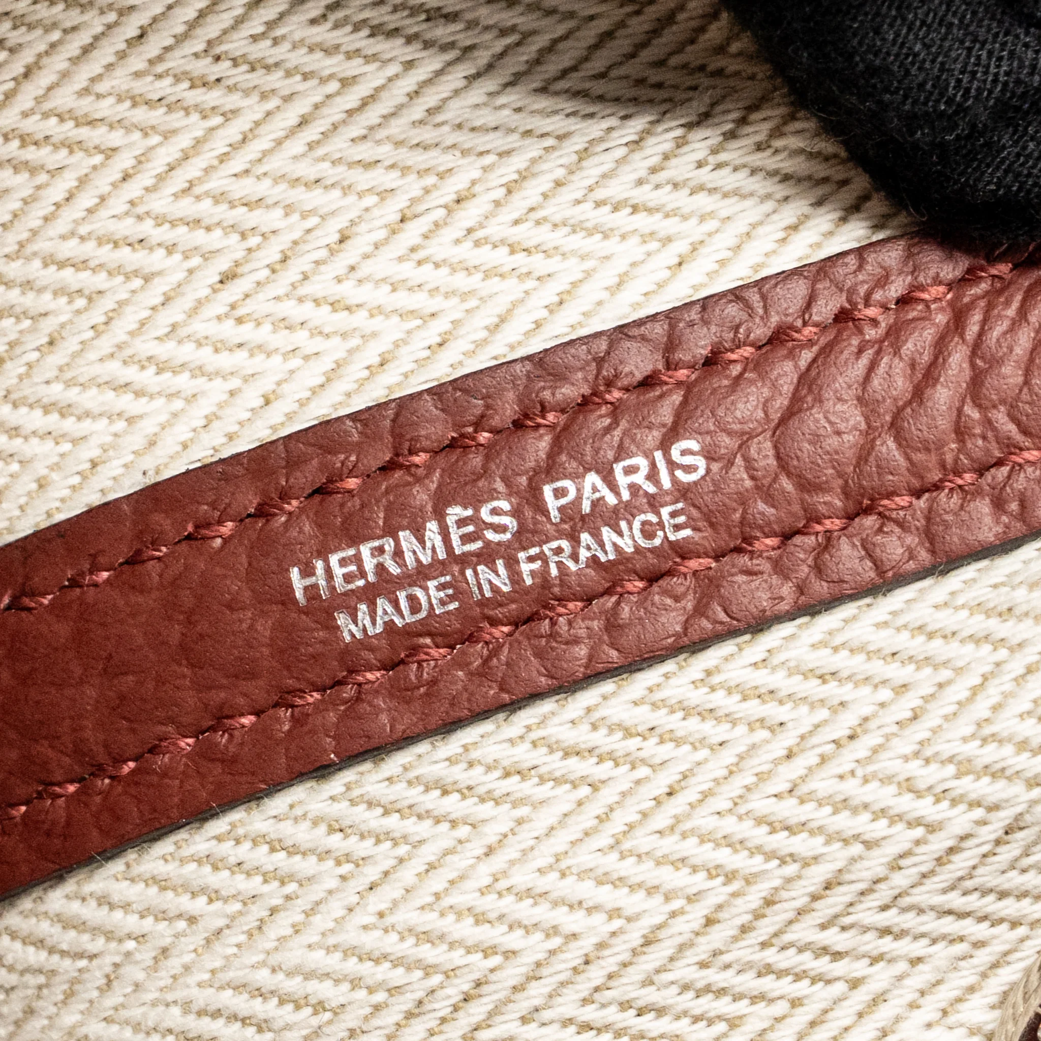 Hermes Garden Party 30 Country leather rouge H SHW stamp Y - Image 14