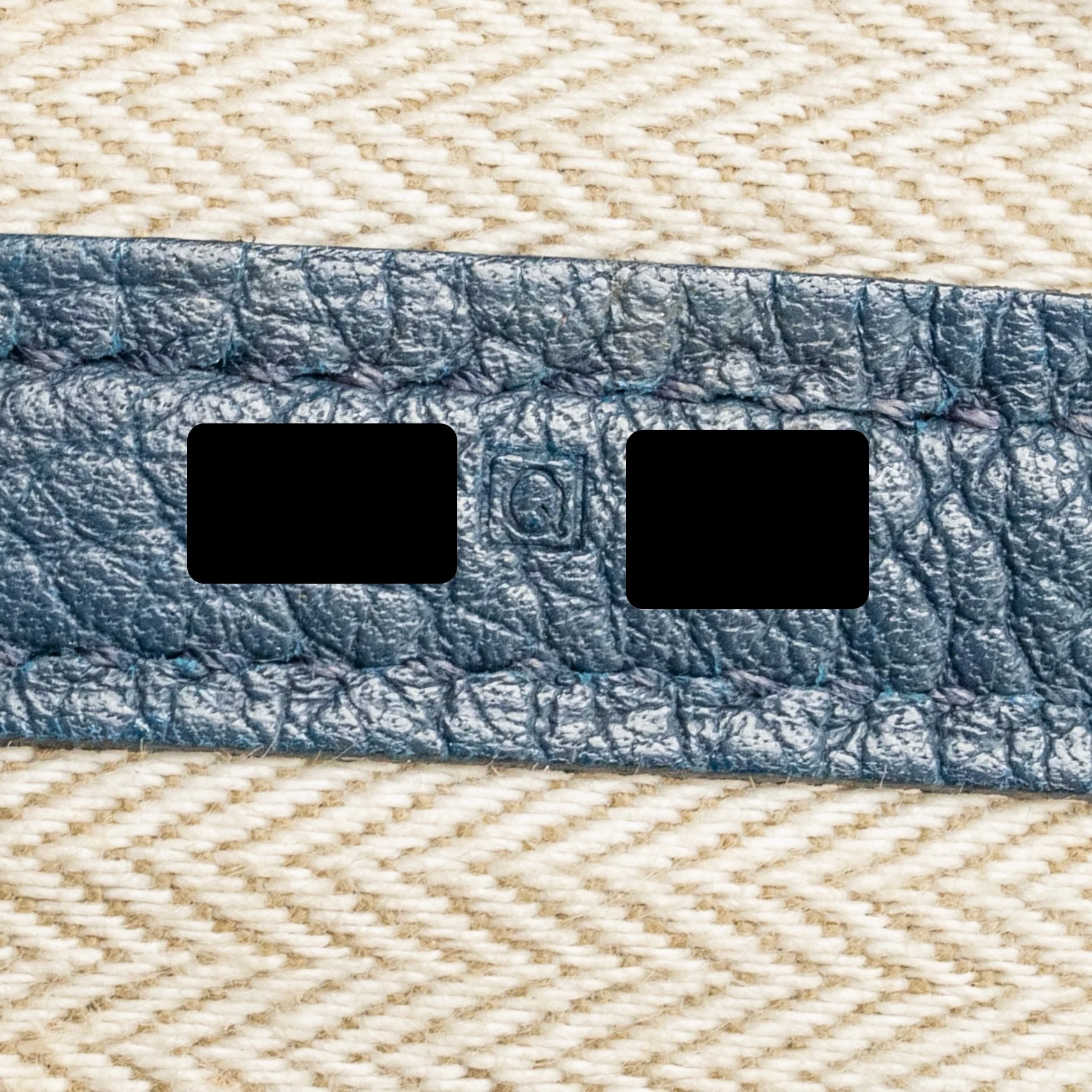 Hermes garden party 36 negonda blue SHW stamp square Q - Image 17