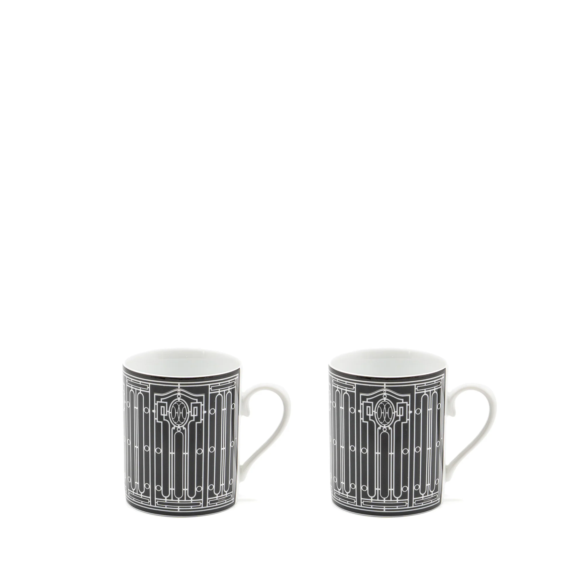 Hermes H Deco Mug Black (Sell in a set)