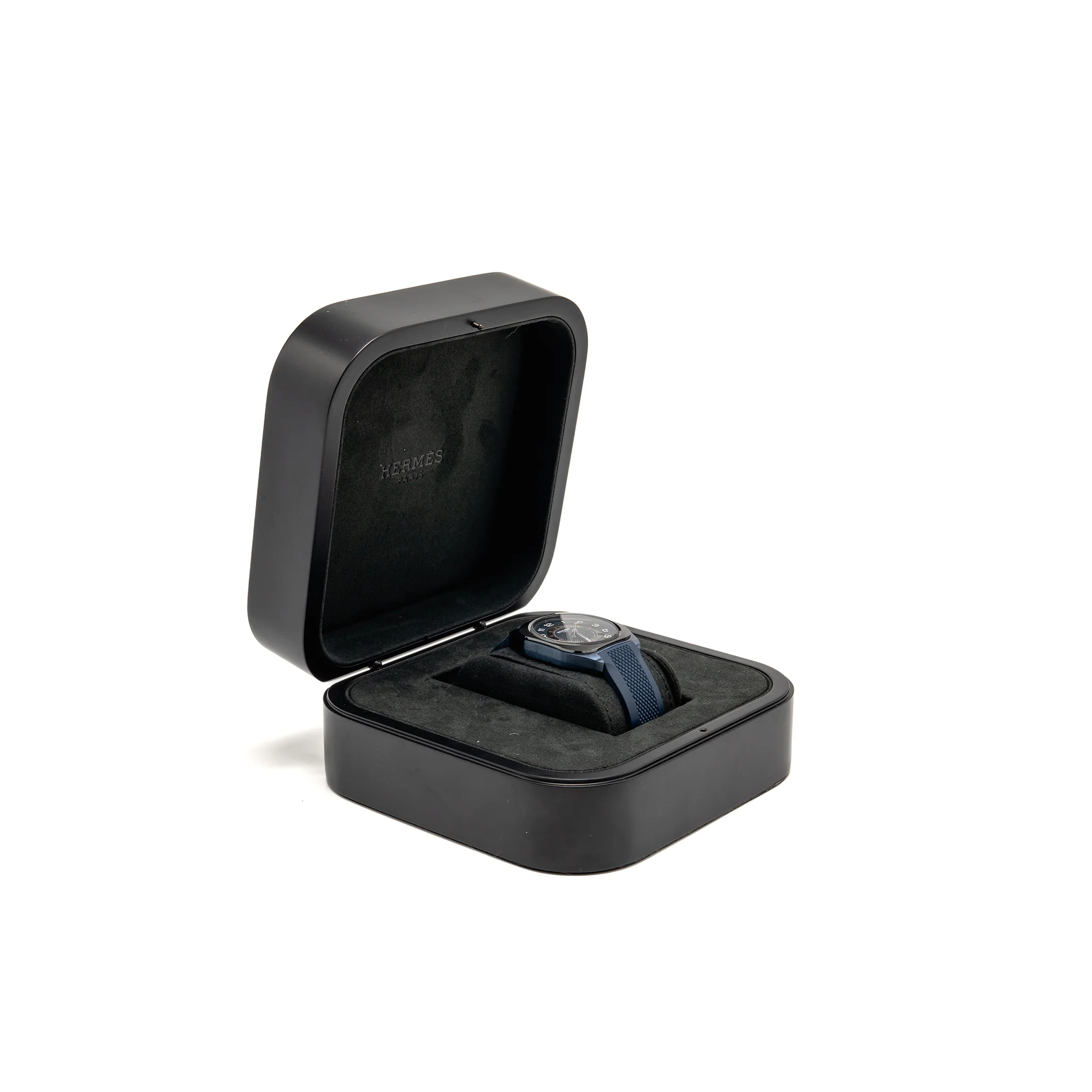Hermes H08 watch, 42mm blue, mechanical self-winding movement - Image 2