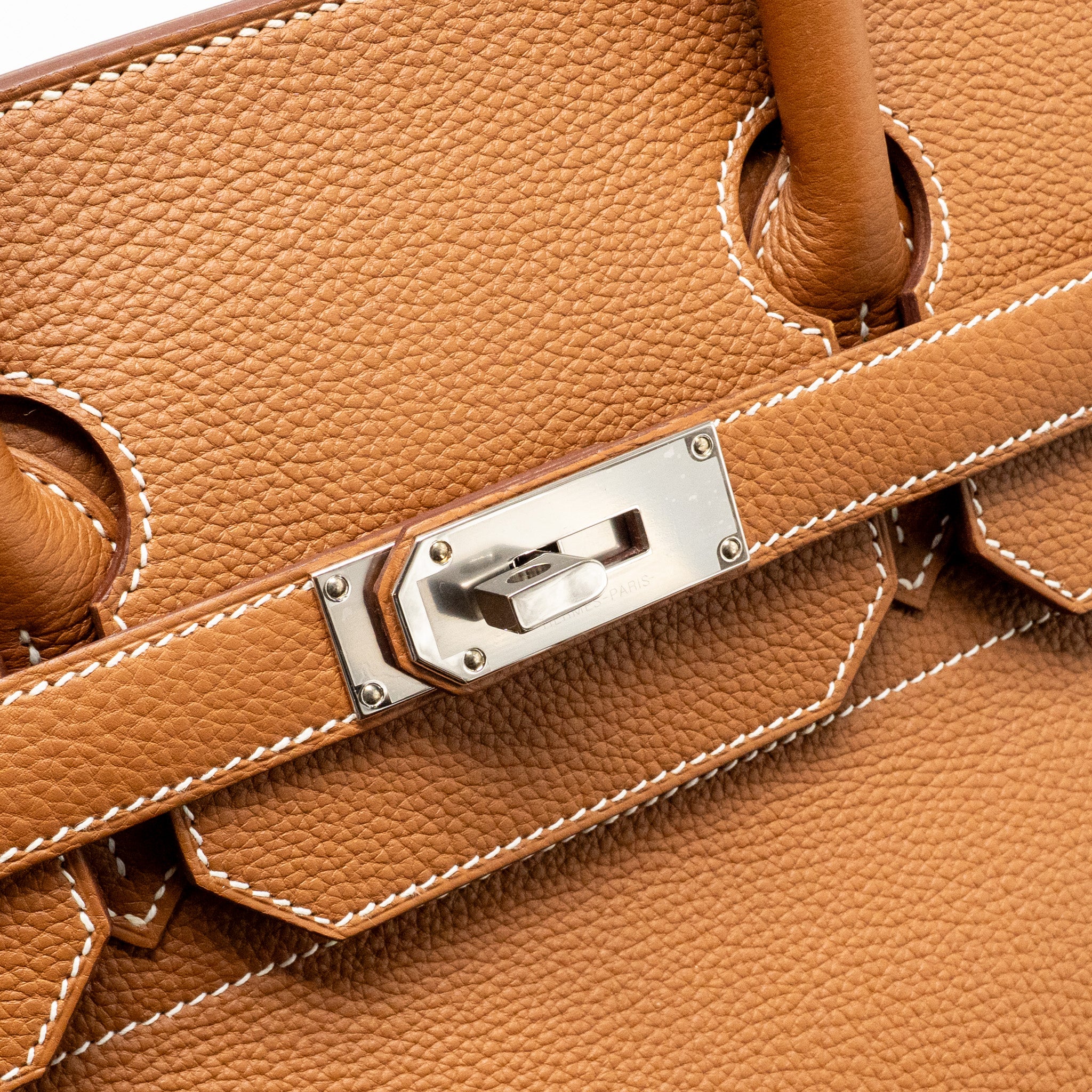 Hermes Hac Birkin 40 Togo Gold SHW Stamp B - Image 13