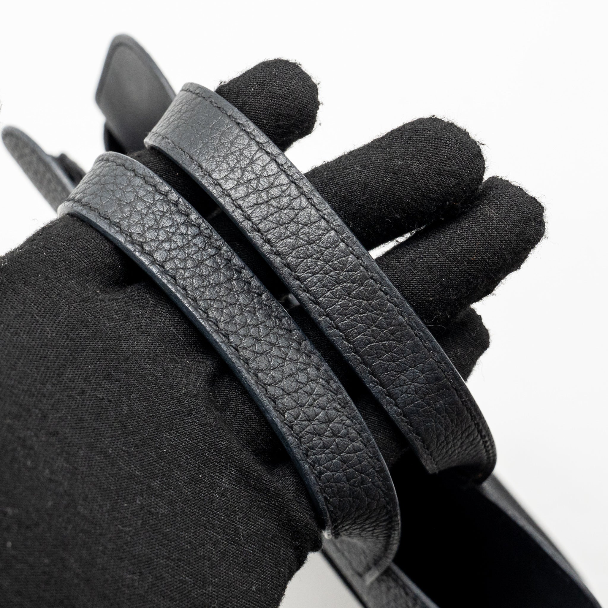 Hermes Halzan 25 Clemence Black GHW stamp U - Image 13