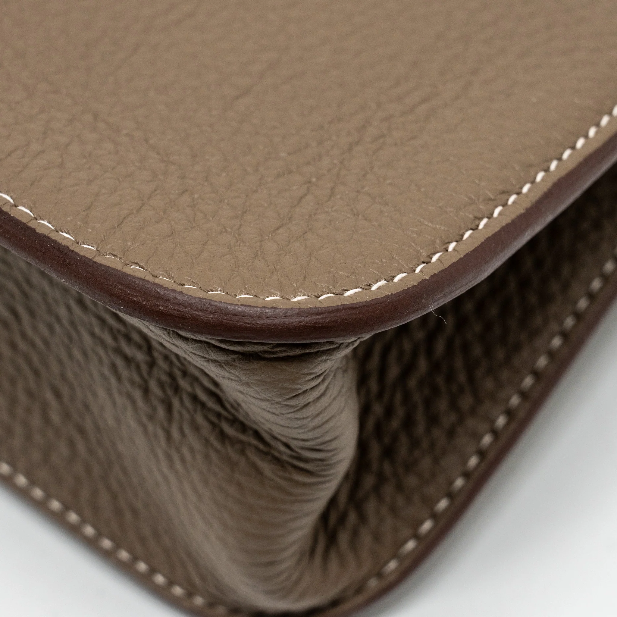 Hermes Halzan 25 Clemence Etoupe SHW Stamp B - Image 10