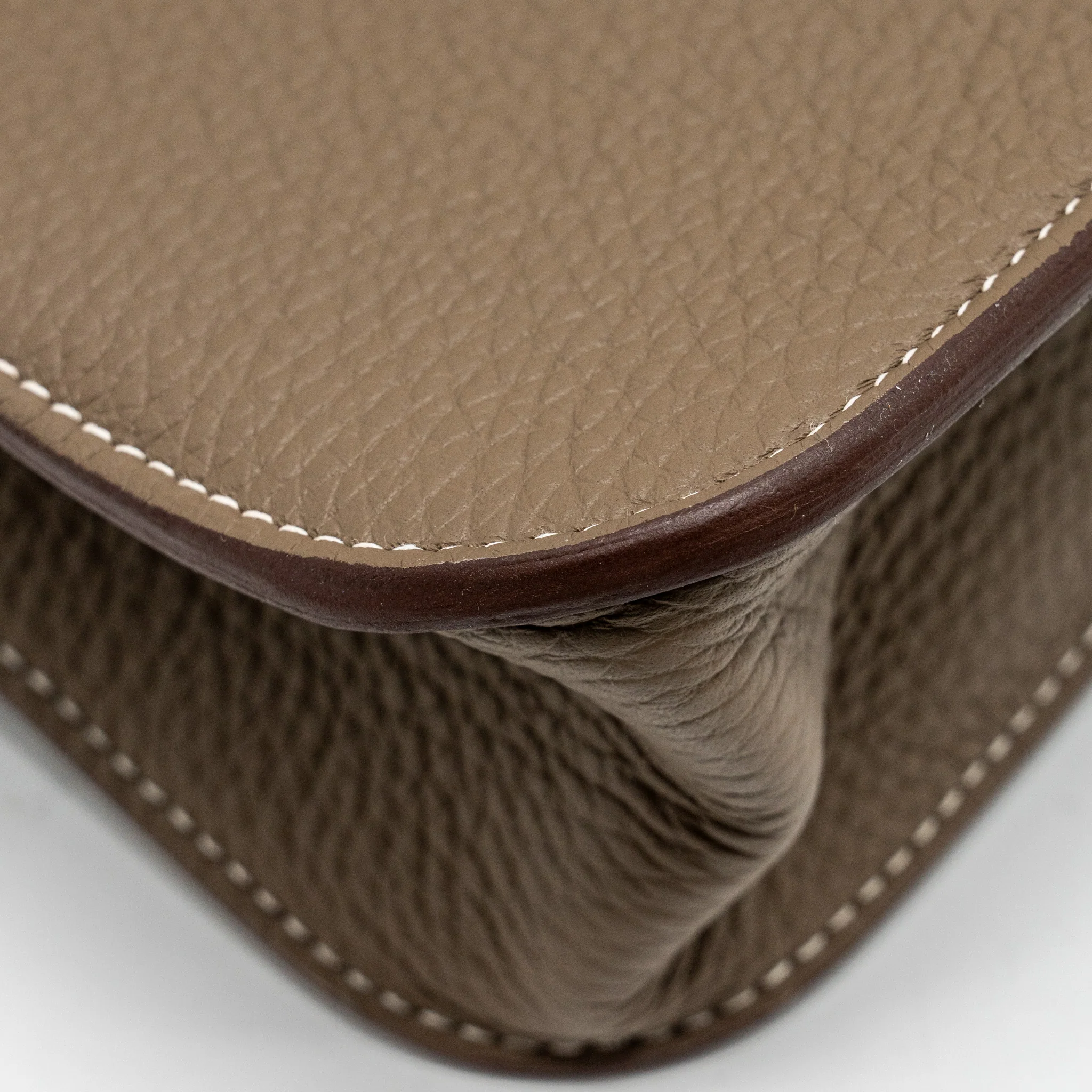 Hermes Halzan 25 Clemence Etoupe SHW Stamp B - Image 11