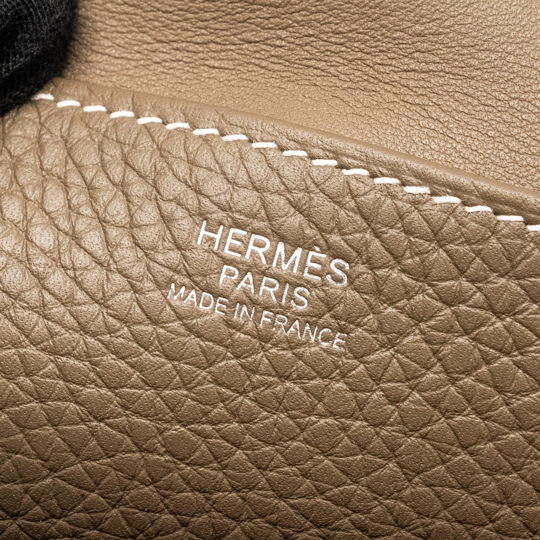 Hermes Halzan 25 Clemence Etoupe SHW Stamp B - Image 15