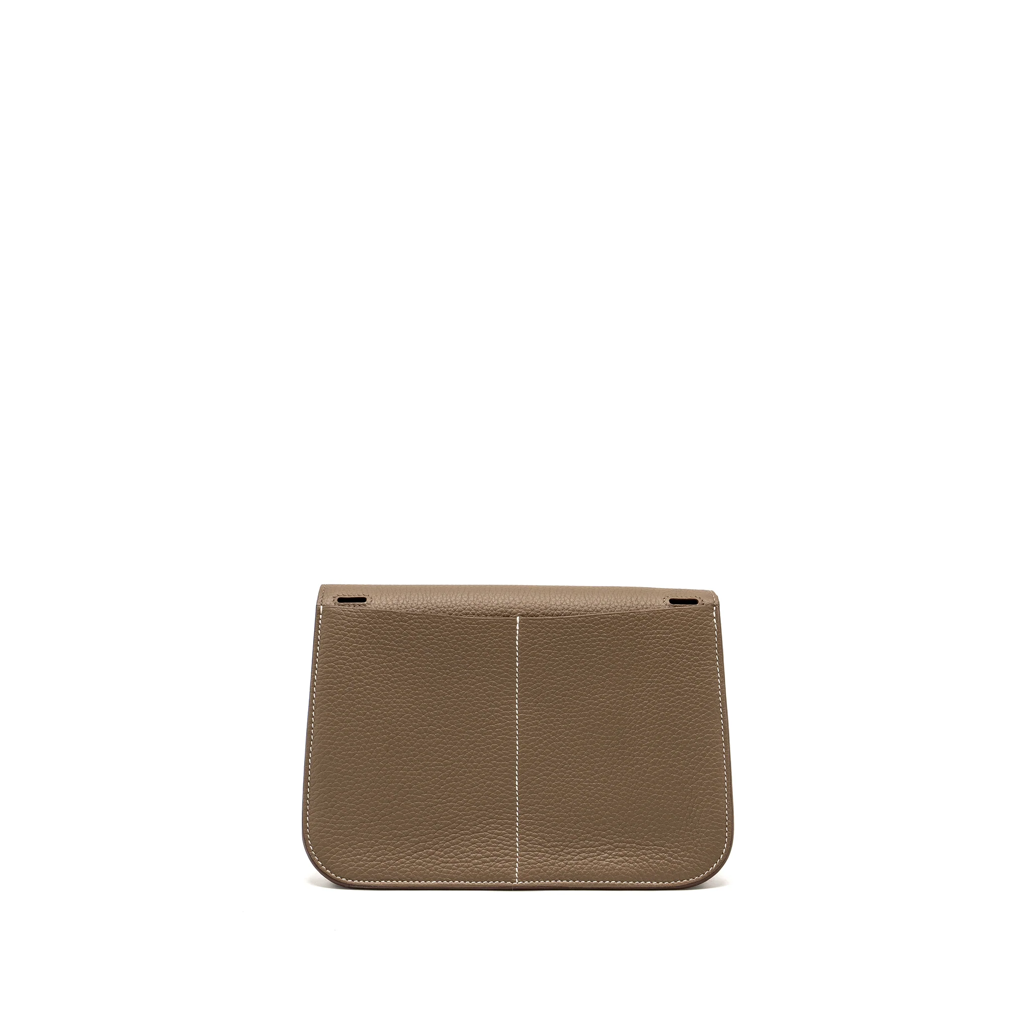 Hermes Halzan 25 Clemence Etoupe SHW Stamp B - Image 2