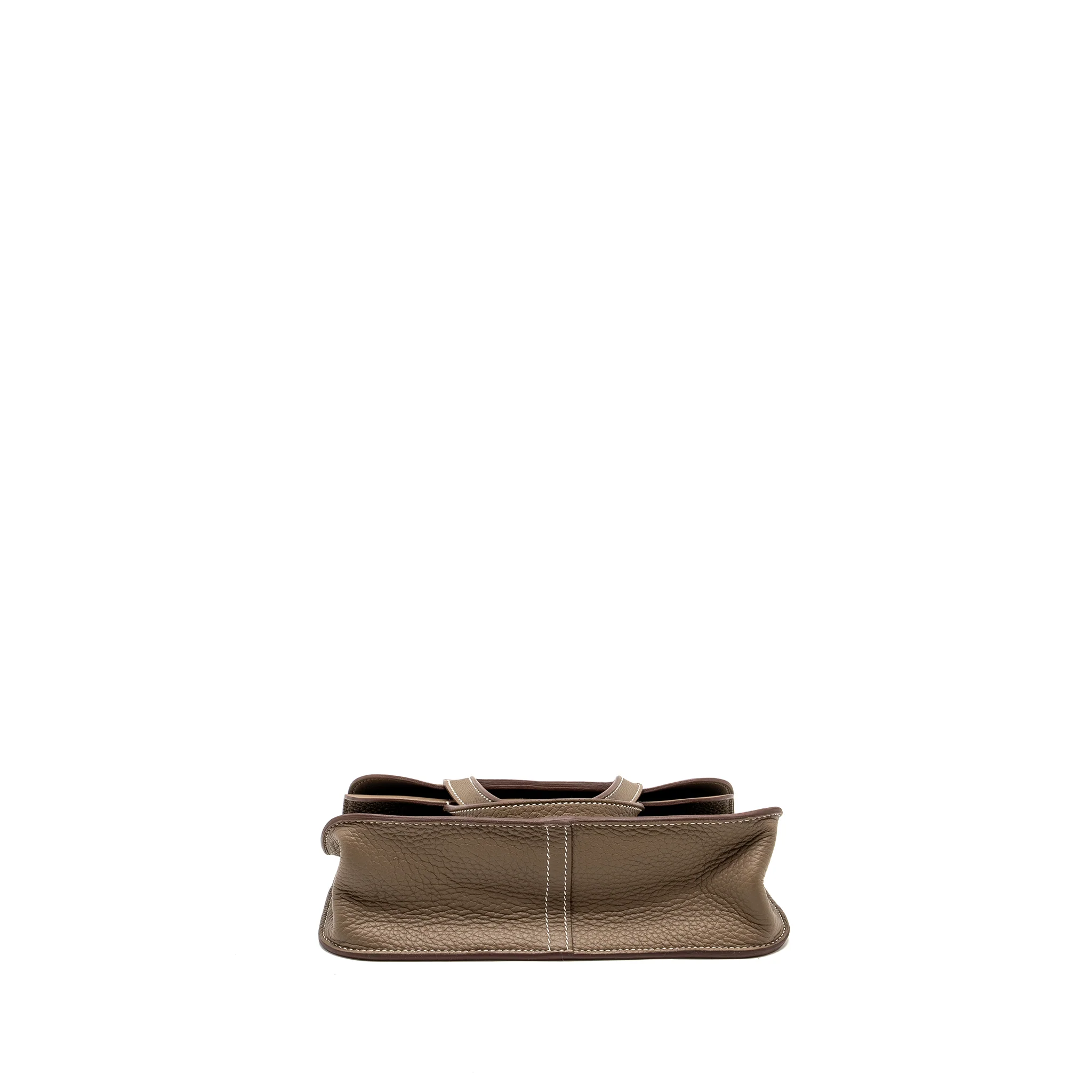 Hermes Halzan 25 Clemence Etoupe SHW Stamp B - Image 5