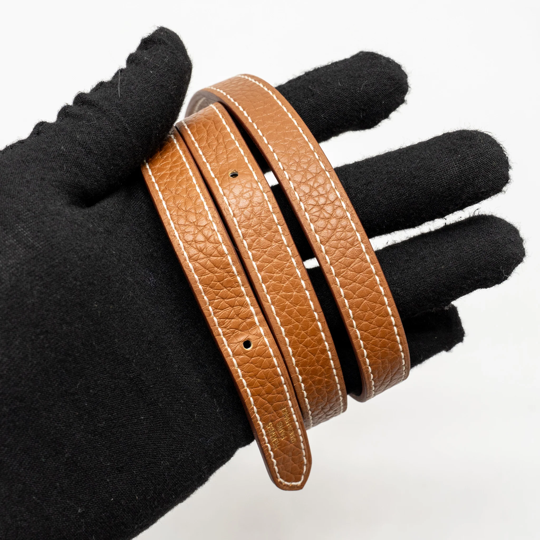 Hermes Halzan 25 clemence gold GHW stamp B - Image 18