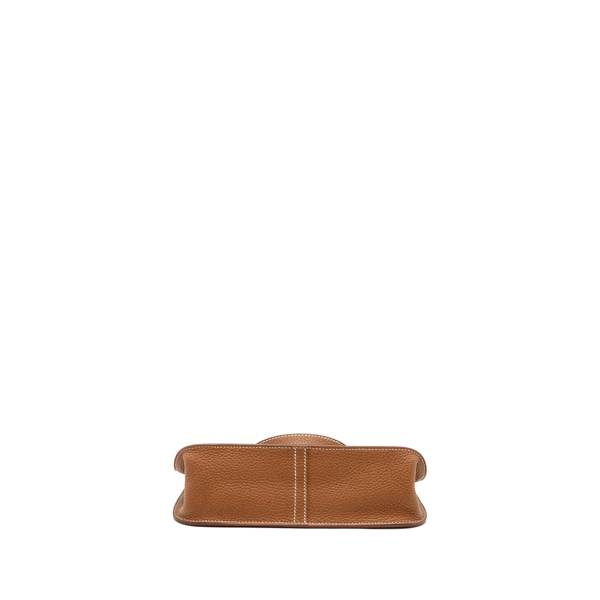 Hermes Halzan 25 clemence gold GHW stamp B - Image 6