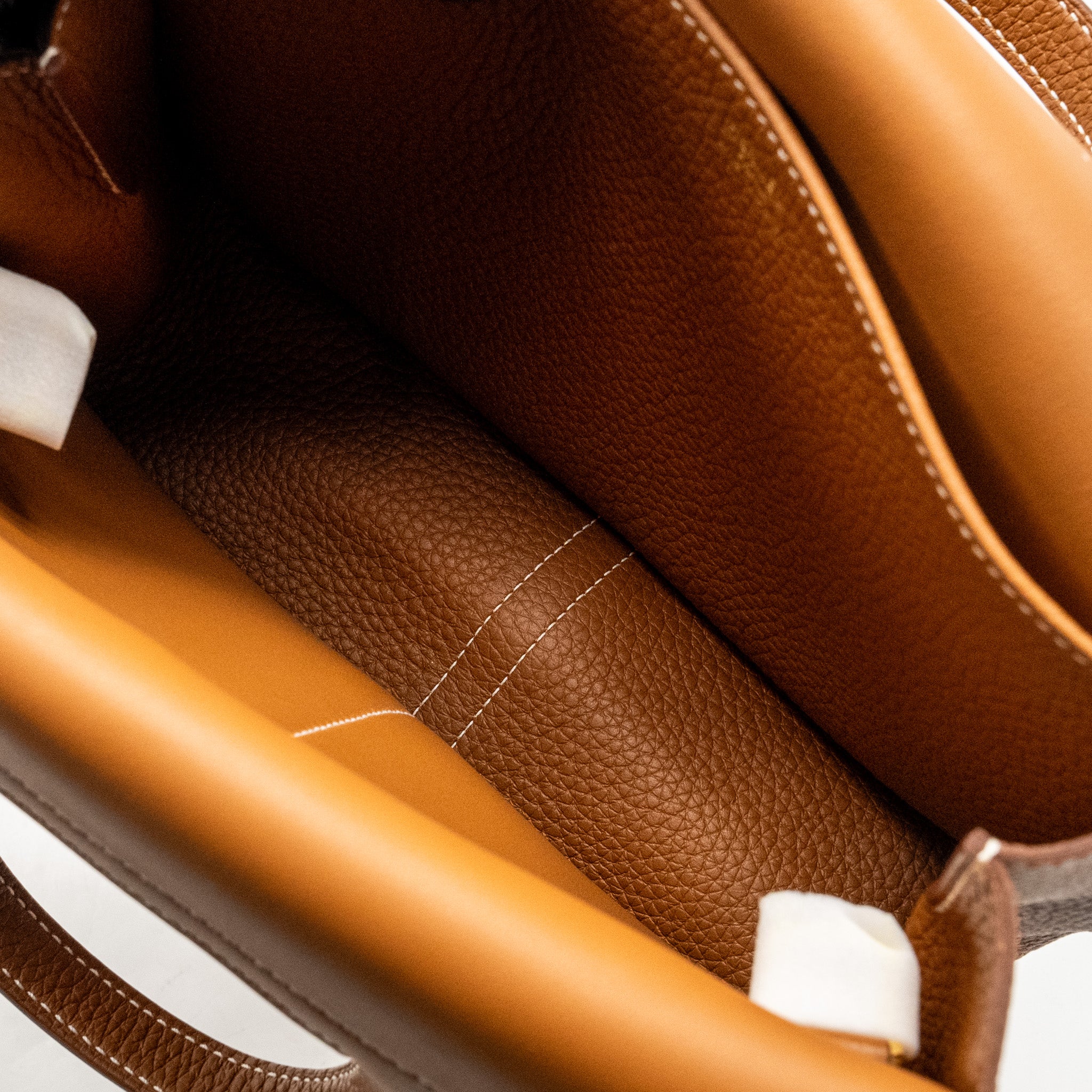 Hermes Halzan 25 Clemence Gold GHW Stamp B - Image 14
