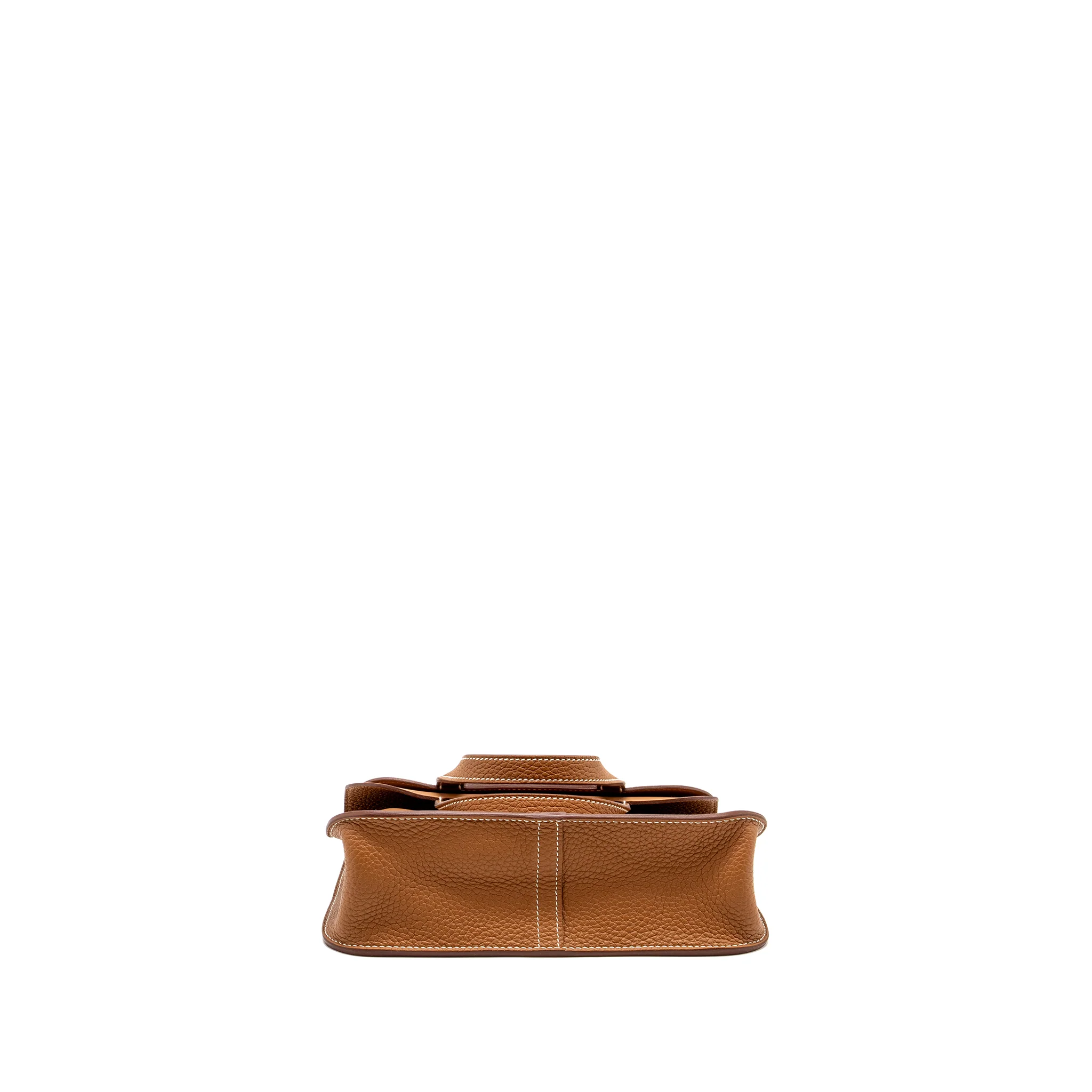 Hermes Halzan 25 Clemence Gold GHW Stamp B - Image 5