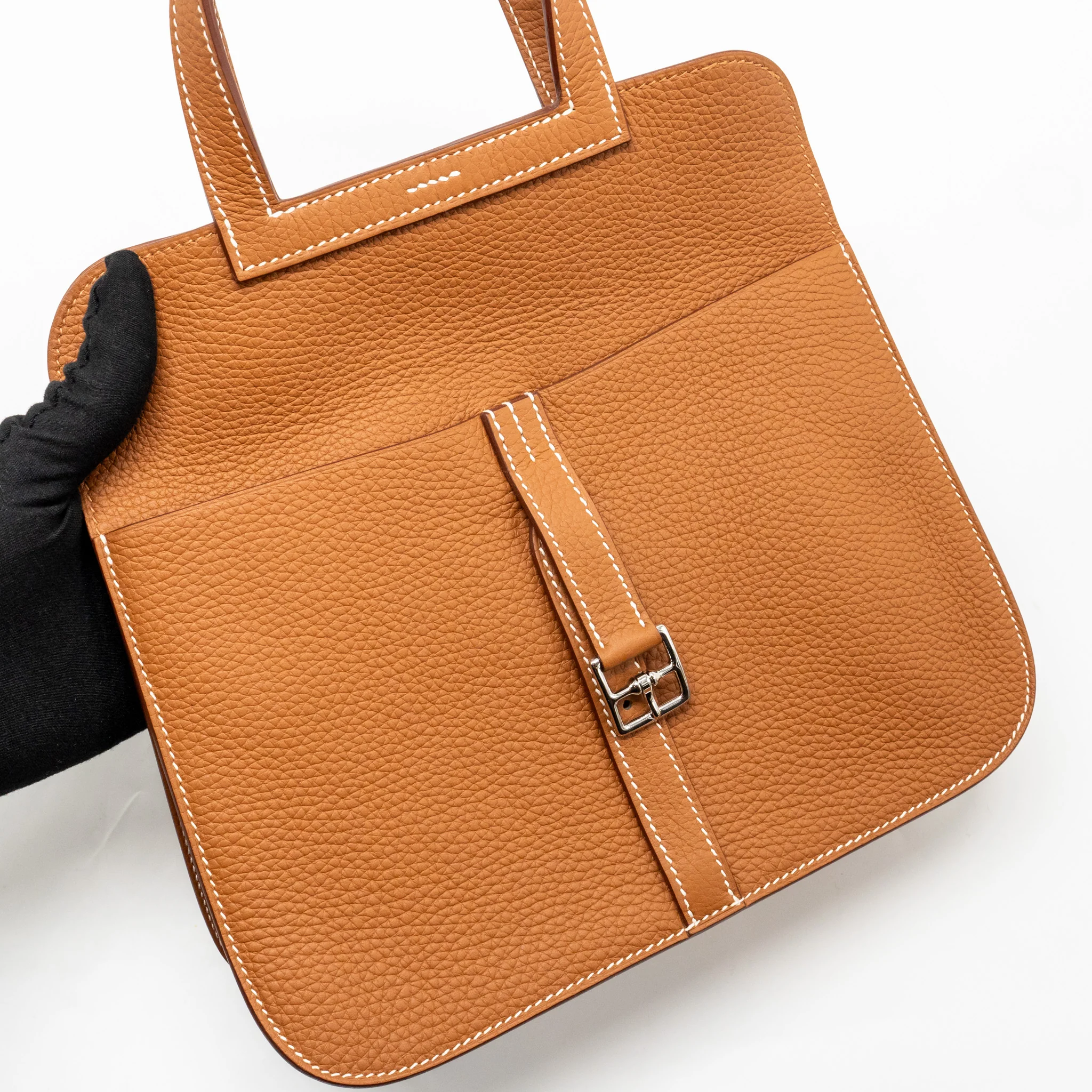 Hermes Halzan 25 Clemence Gold SHW Stamp U - Image 13