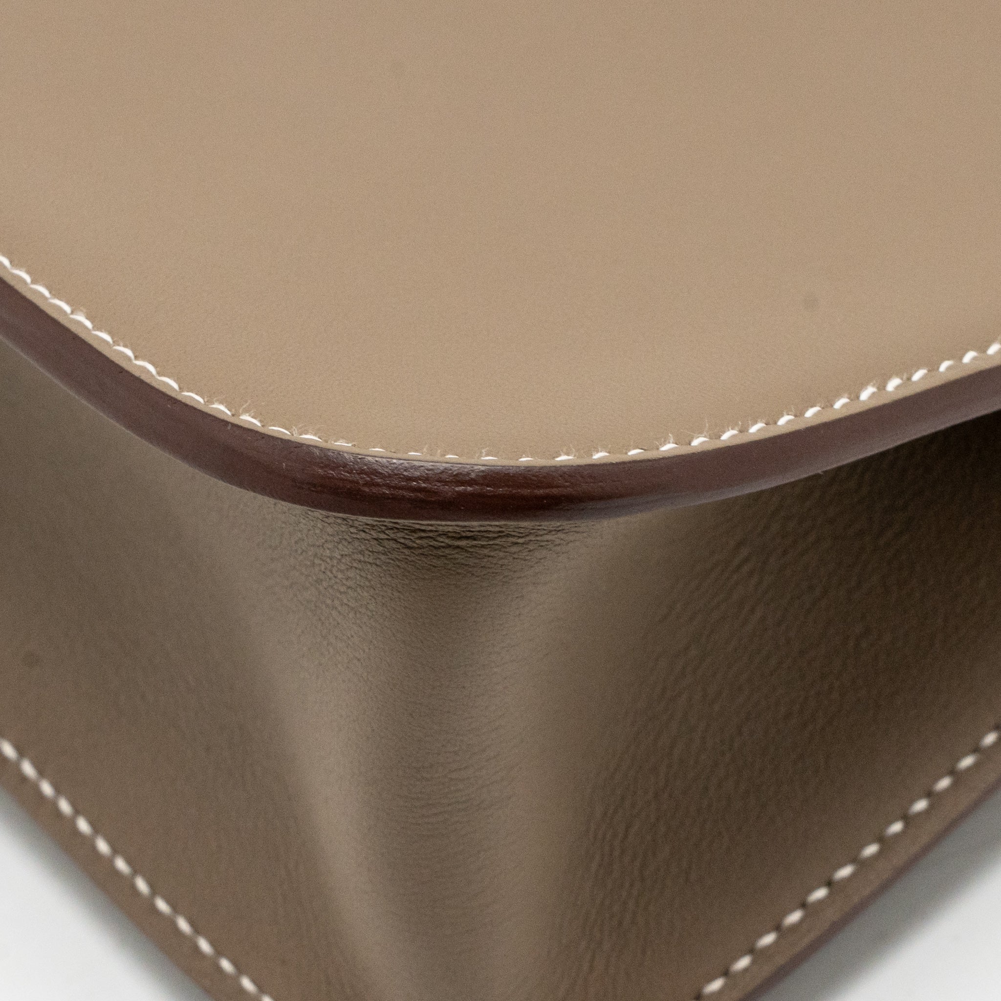 Hermes Mini Halzan 22 Swift Etoupe SHW Stamp W - Image 11