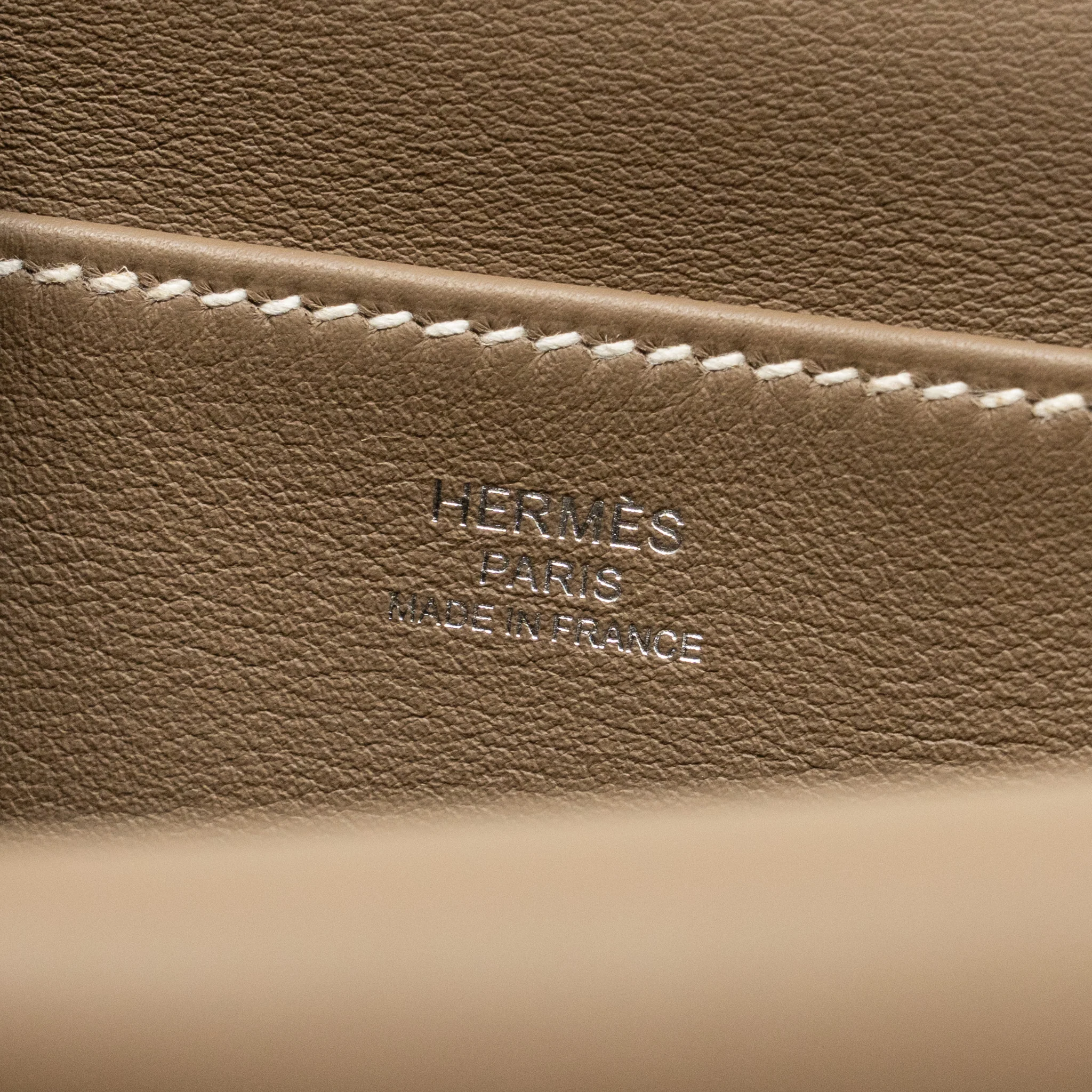 Hermes Mini Halzan 22 Swift Etoupe SHW Stamp W - Image 16