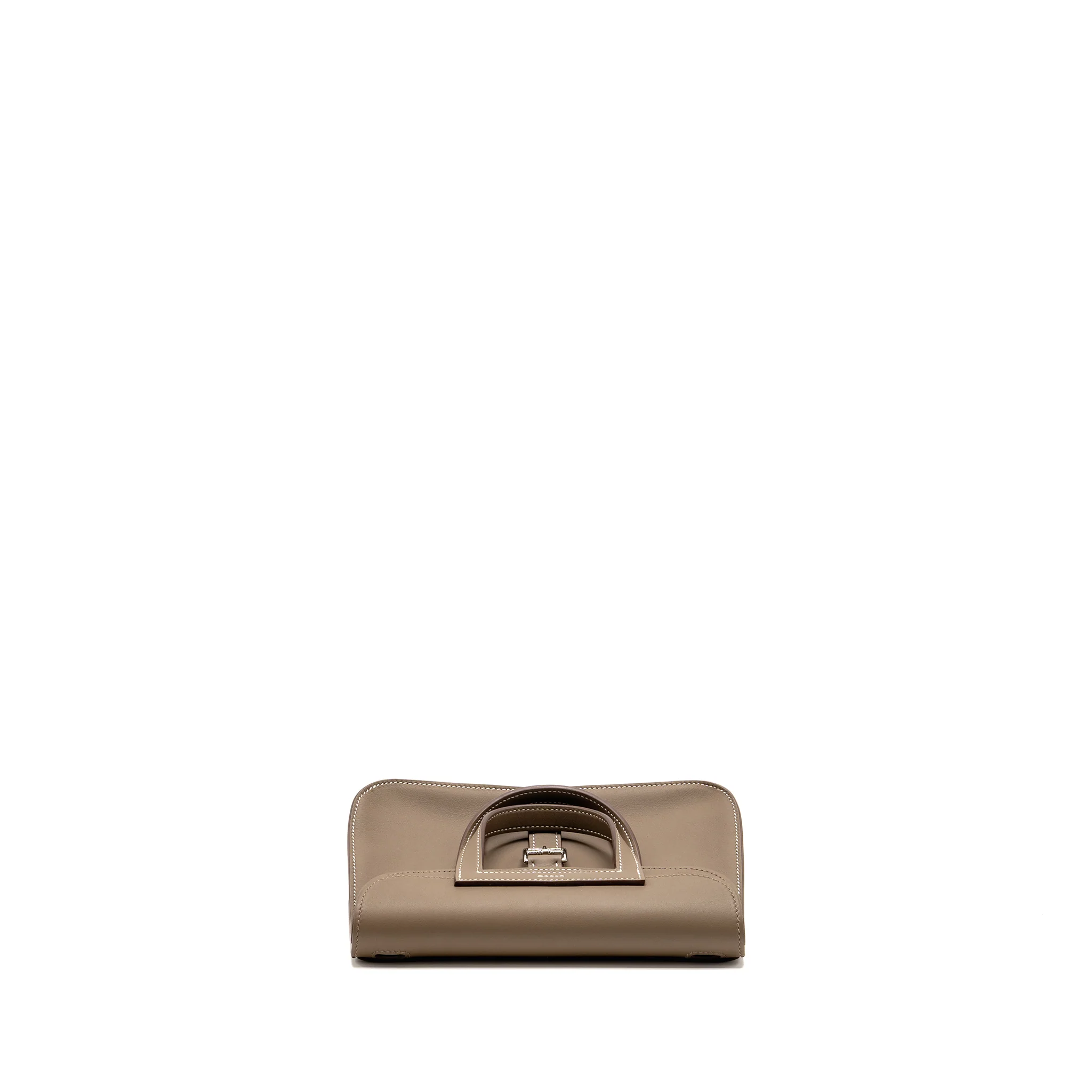 Hermes Mini Halzan 22 Swift Etoupe SHW Stamp W - Image 5