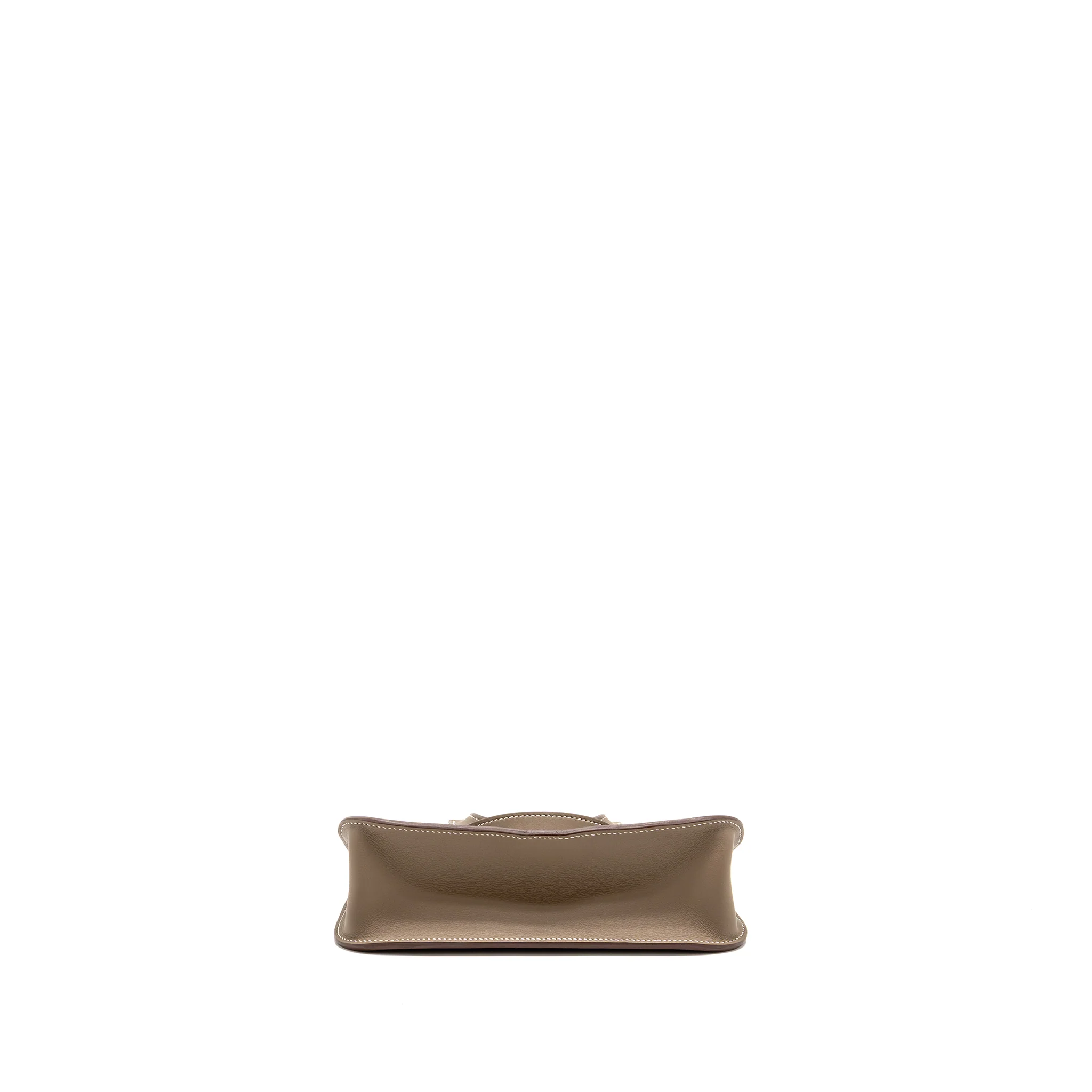 Hermes Mini Halzan 22 Swift Etoupe SHW Stamp W - Image 6