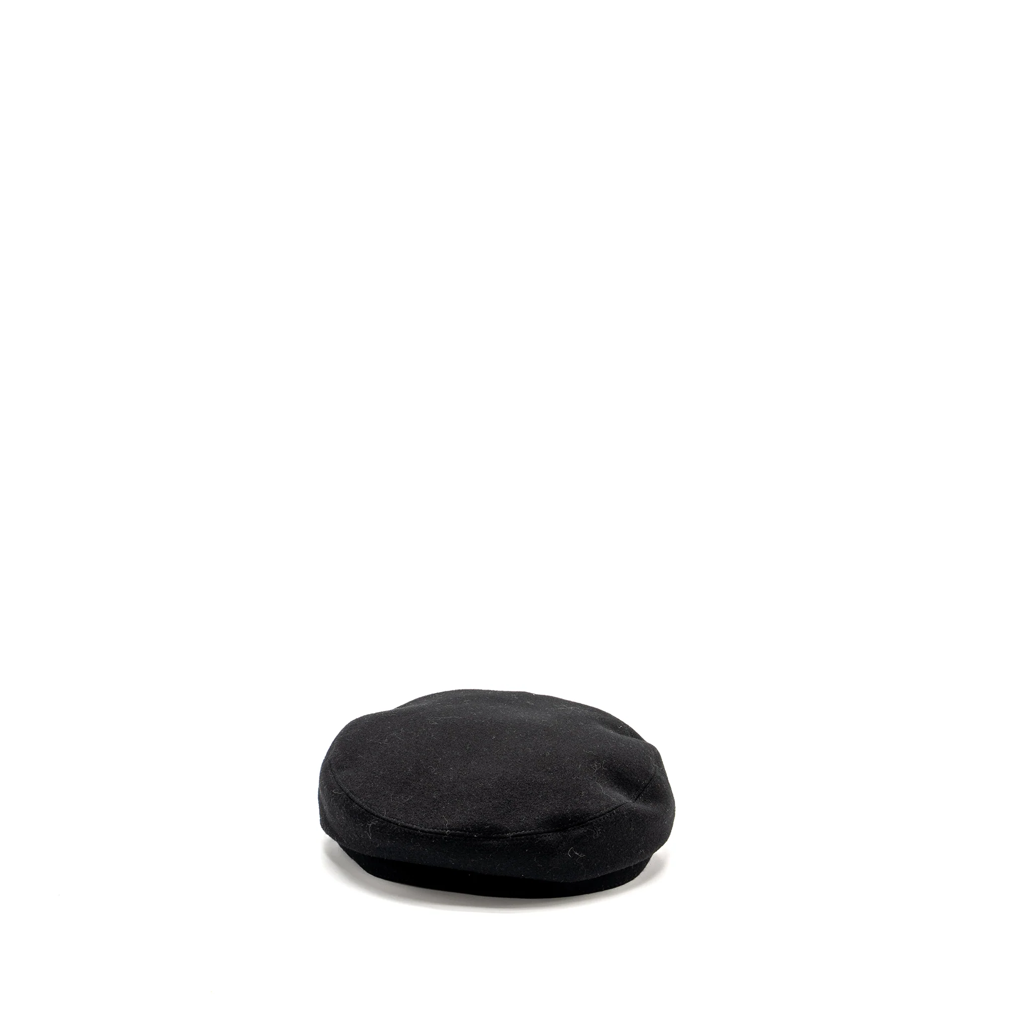 Hermes Size 57 Casquette Femme Hat Black SHW - Image 3