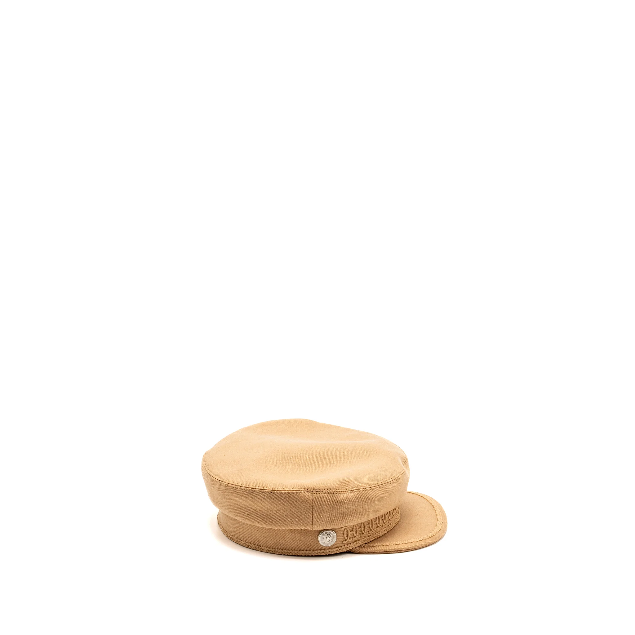 Hermes Size 57 Casquette Femme Hat Beige Mastic SHW - Image 2
