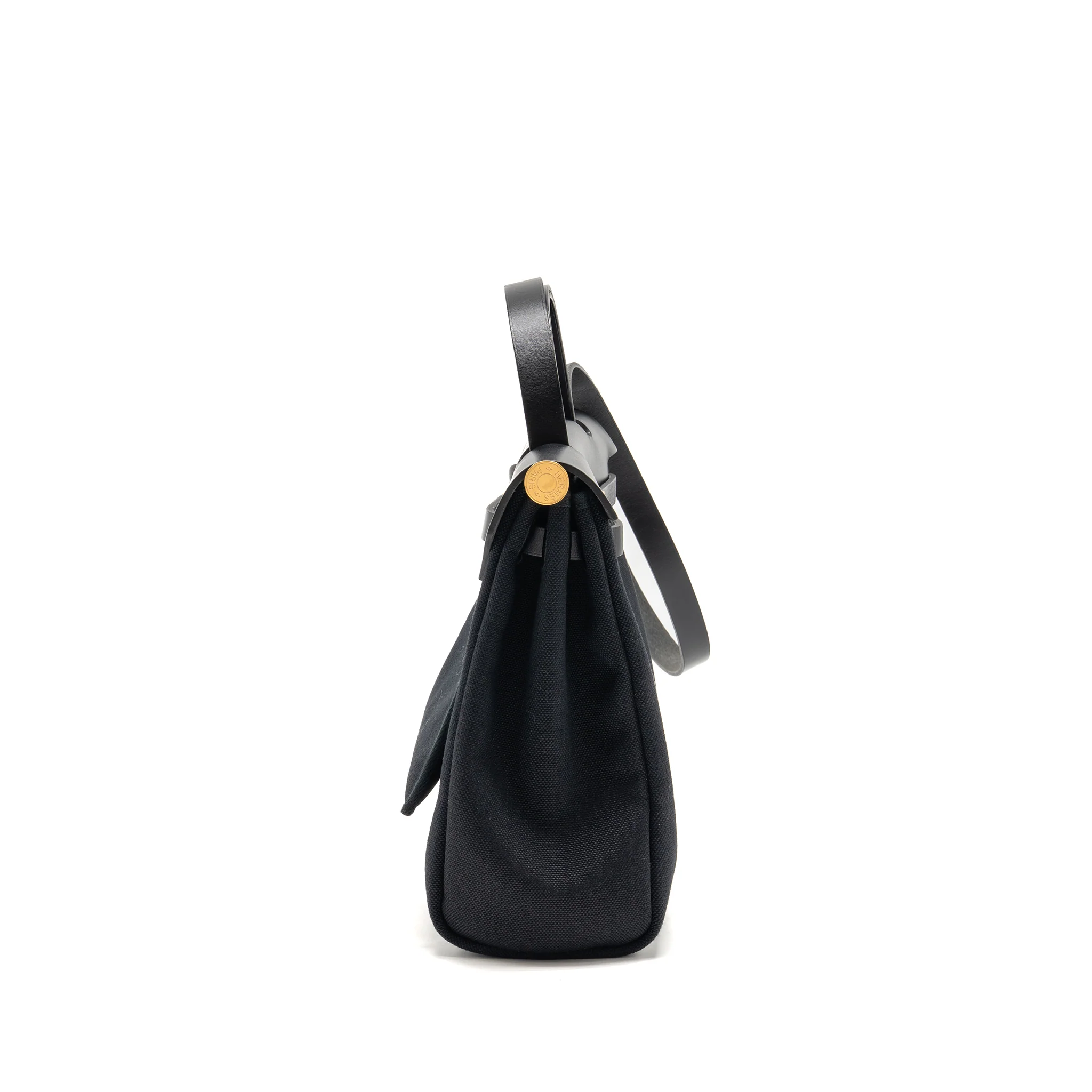 Hermes Herbag 31 hunter leather/canvas black GHW stamp Z - Image 3