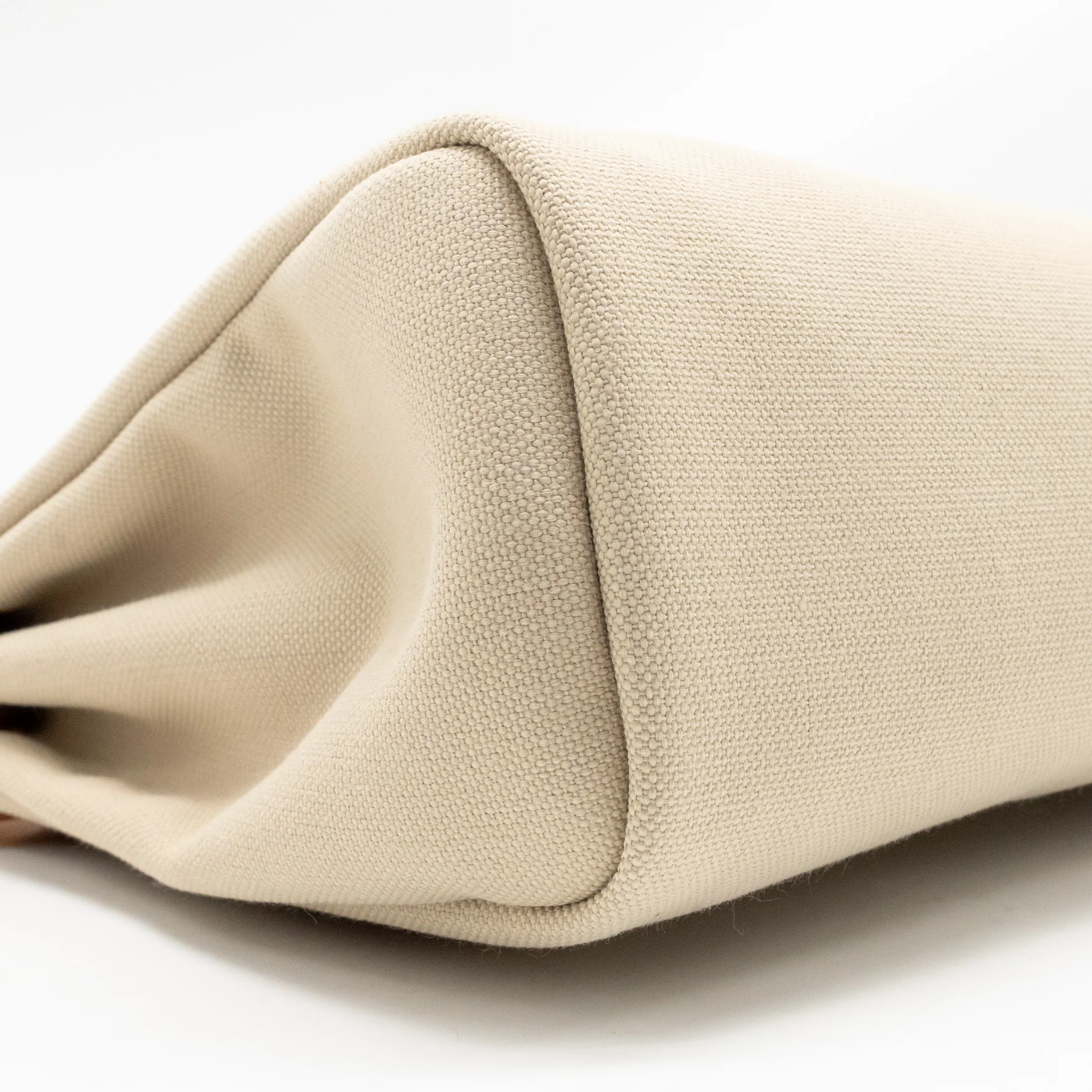 Hermes Herbag 31 Zip Bag Canvas/Hunter Leather Beton/Naturel Sable GHW Stamp U - Image 7