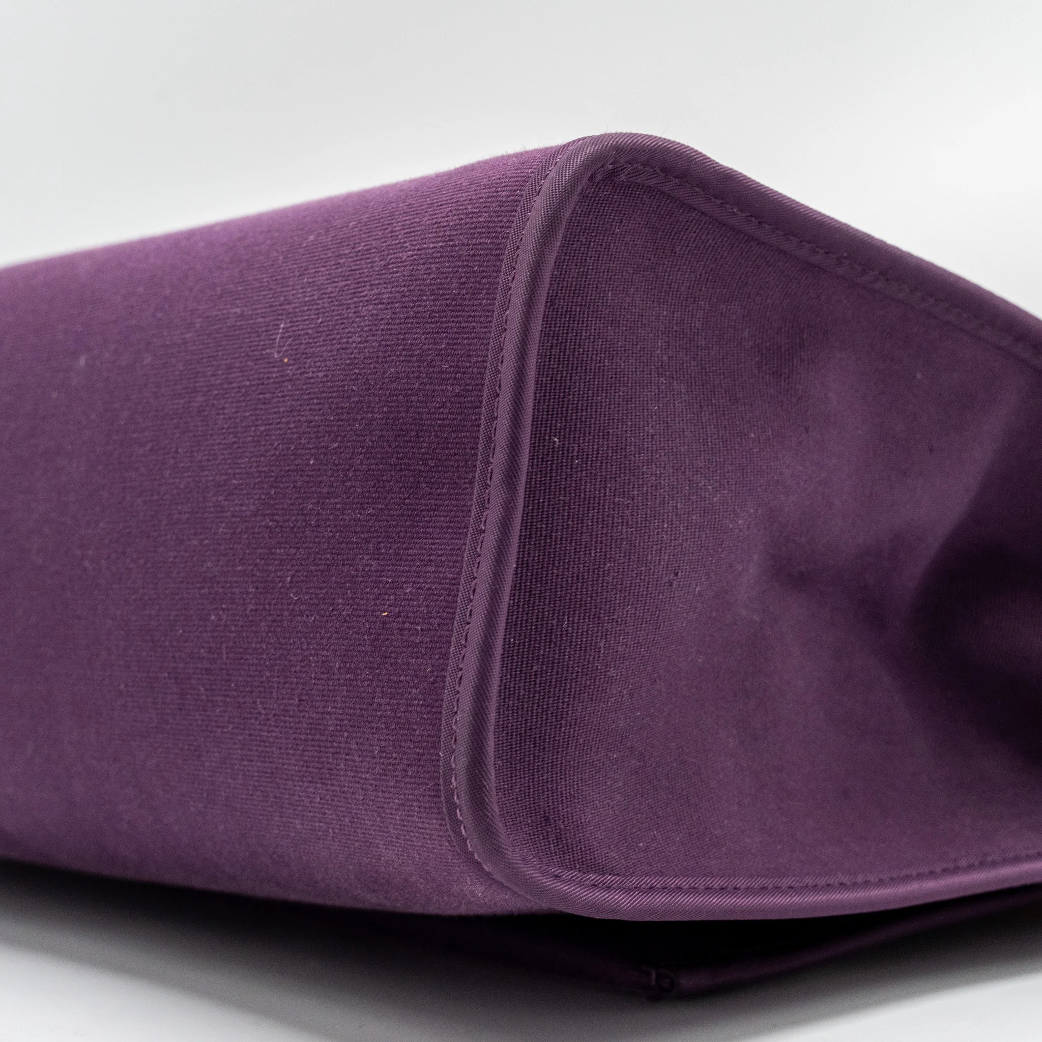 Hermes Herbag 31 Zip Bag Canvas / Hunter Leather Cassis Purple SHW Stamp Square P - Image 7