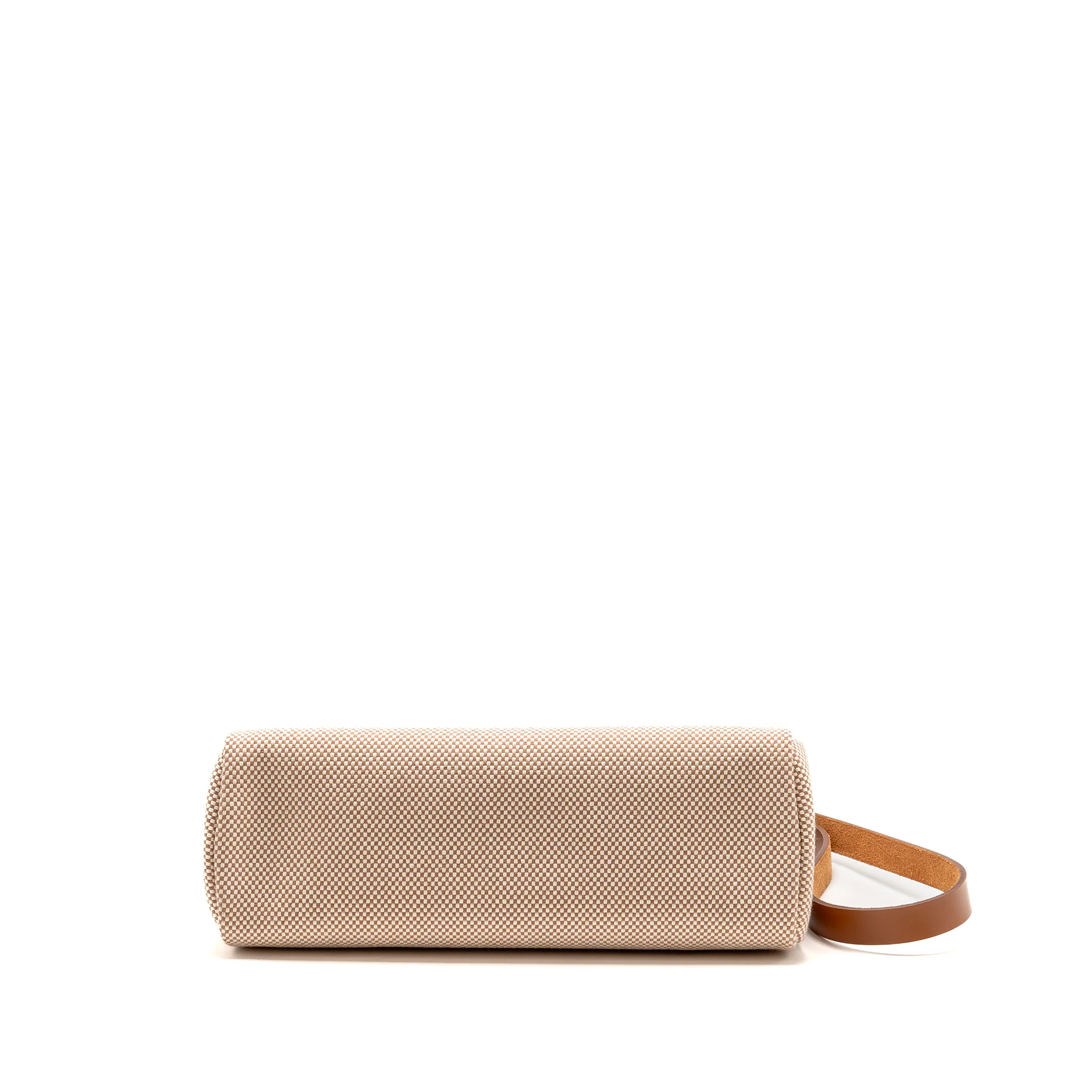 Hermes Herbag 31 Zip Bag Canvas/Hunter Leather Ecru-Beige/Fauv GHW Stamp B - Image 6