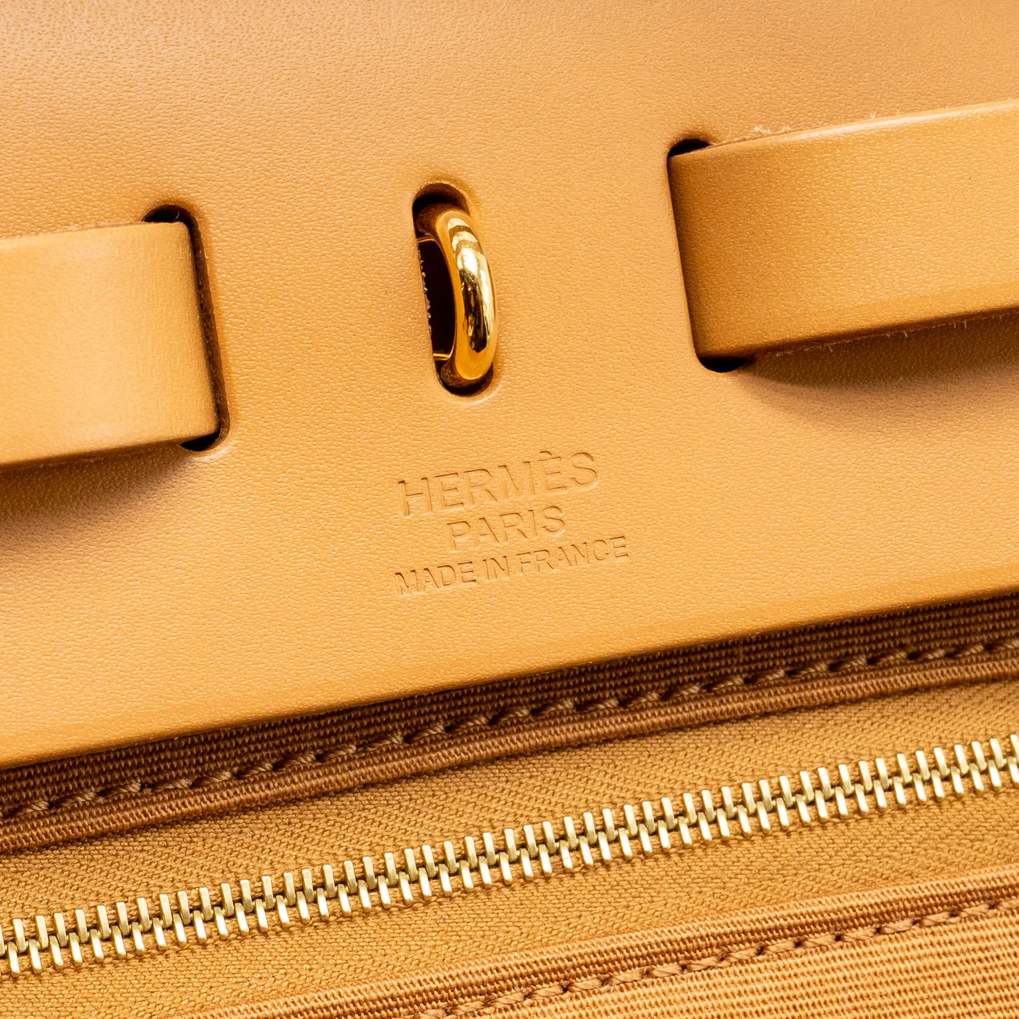 Hermes Herbag 31 Zip Bag Canvas/Hunter Leather Etoupe / Natural Sable GHW Stamp U - Image 15