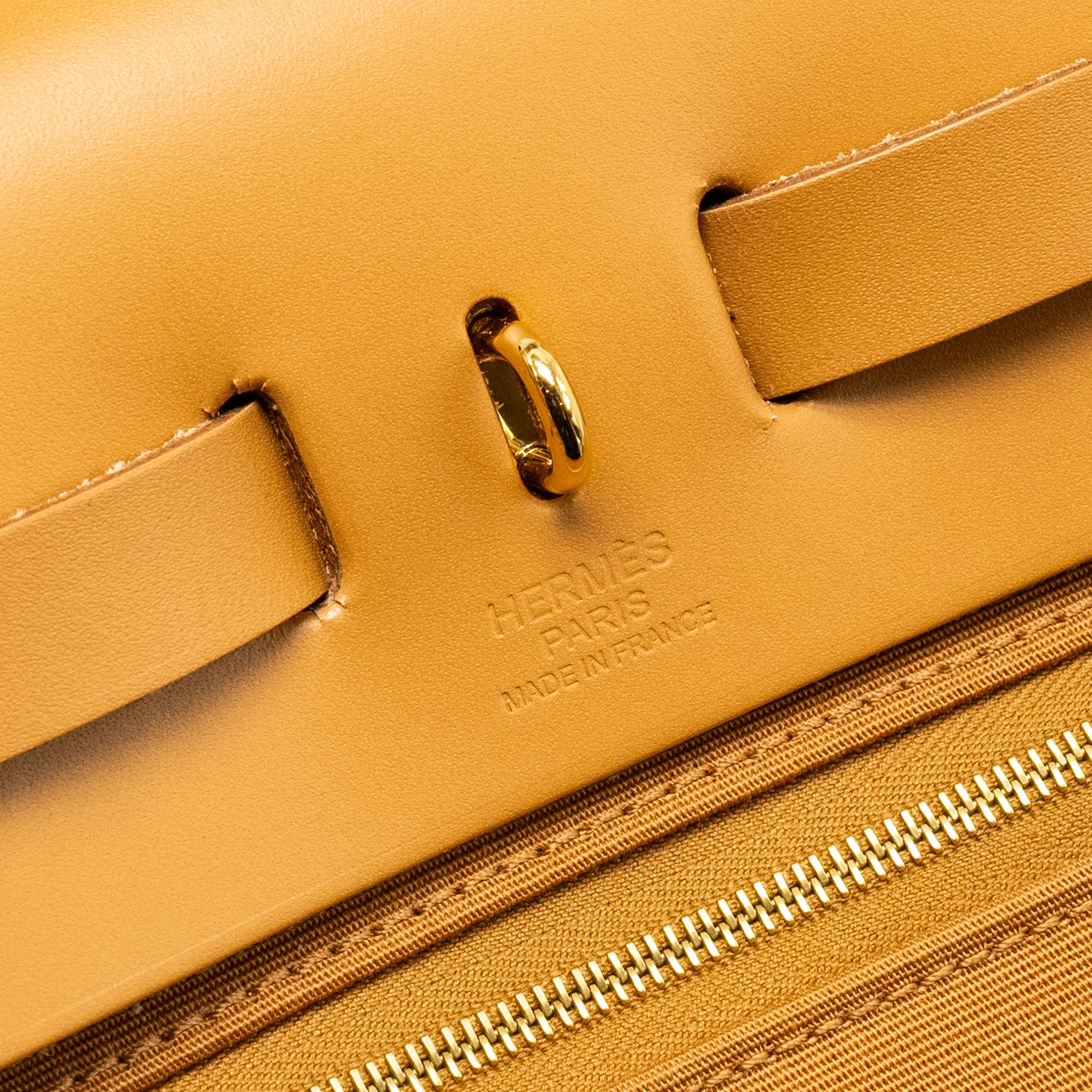 Hermes Herbag31 zip bag canvas / hunter etoupe / natural sable GHW stamp U - Image 13