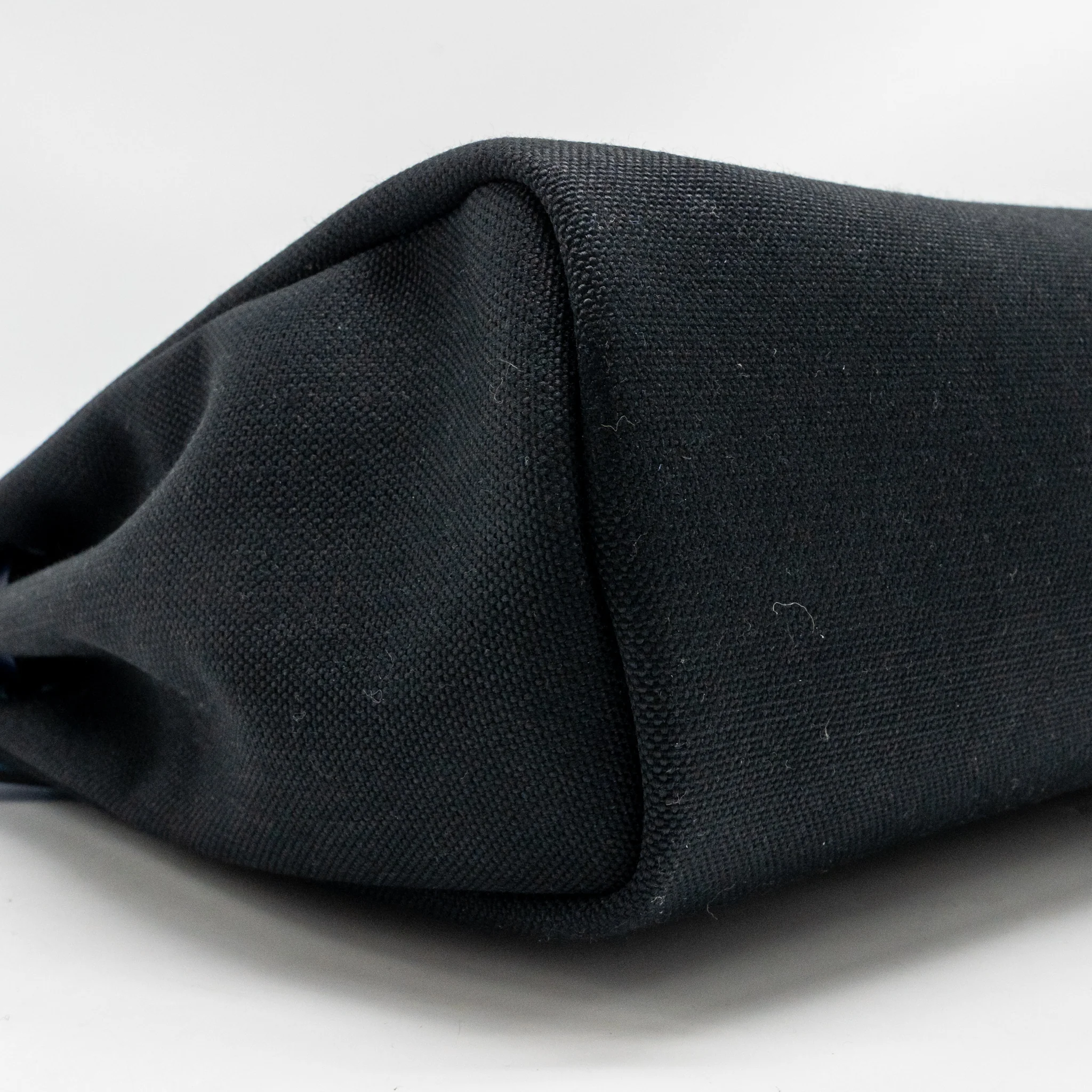 Hermes herbag 31 zip bag canvas/Hunter leather black/bleu saphir SHW Stamp U - Image 7