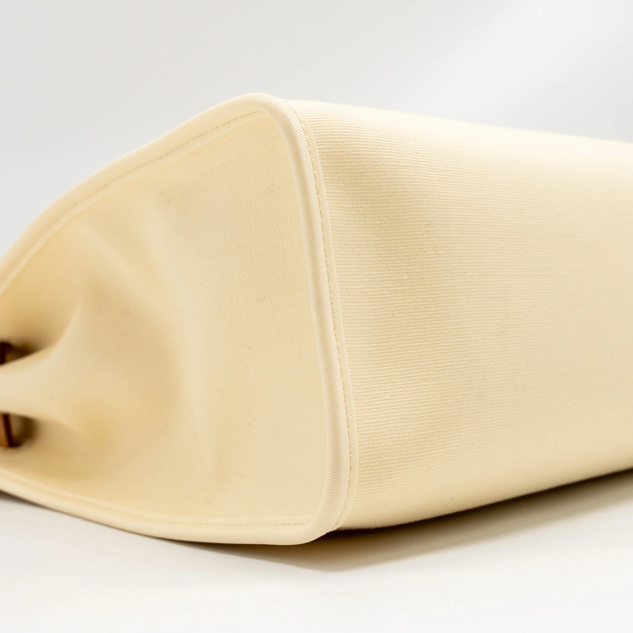 Hermes Herbag 31 Zip Bag Canvas/Hunter Leather Vanille/Naturel-Sable SHW Stamp D - Image 6