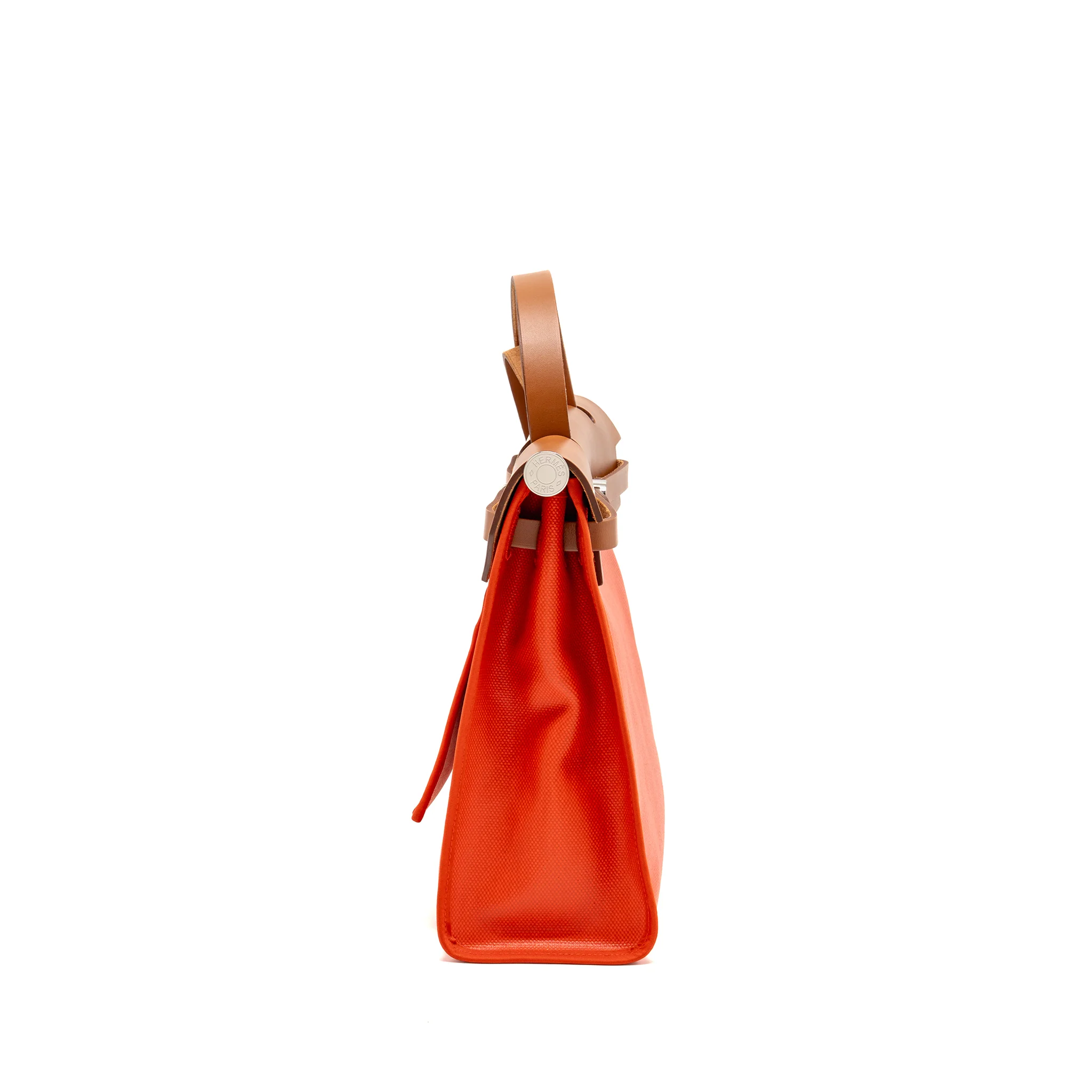 Hermes Herbag31 Zip Bag Toile H Berline Canvas / Hunter Capucine-Ecru-Beige / Fauve SHW Stamp U - Image 3