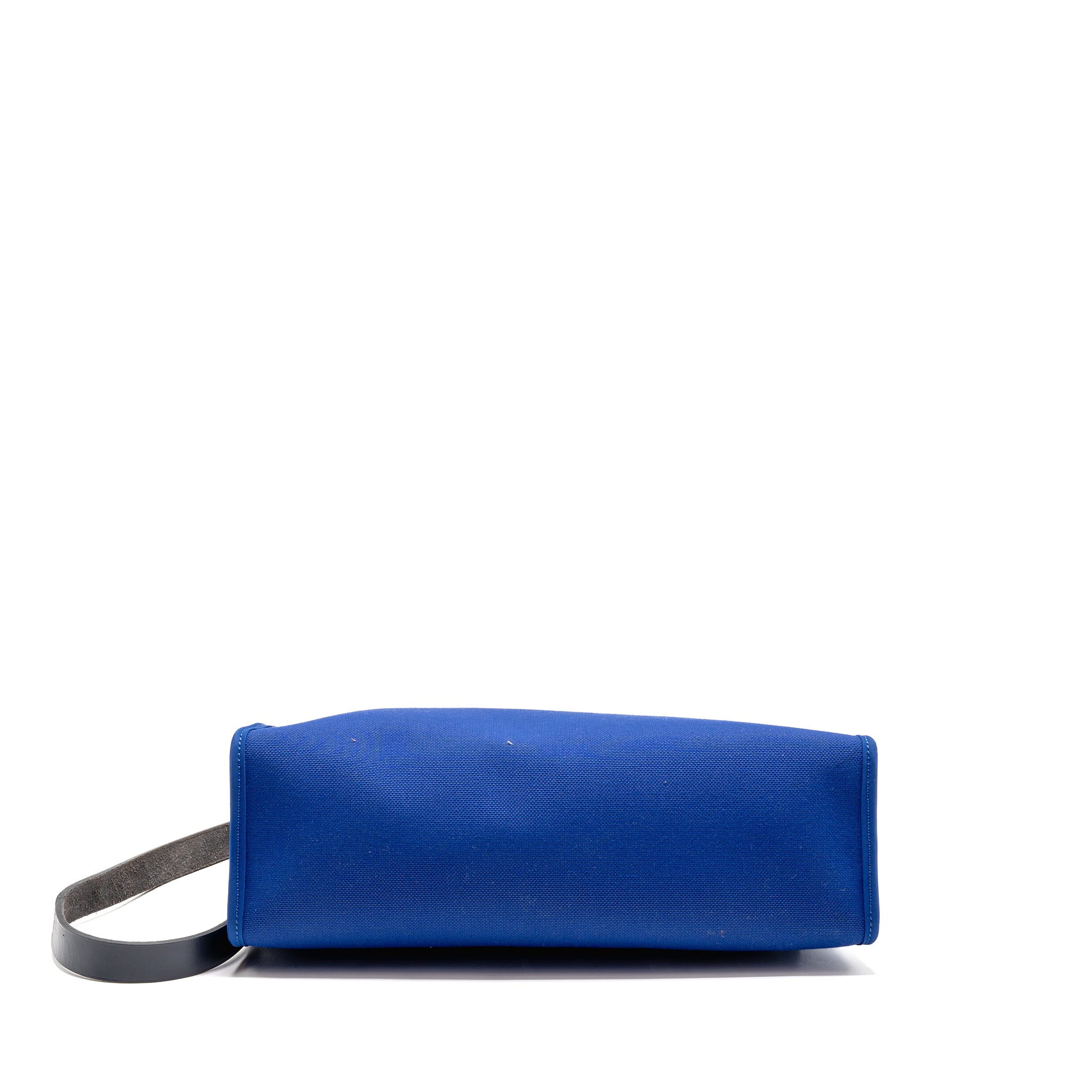 Hermes Herbag 31 Zip Bag Canvas/Hunter Leather Bleu Electrique/Bleu Indigo SHW Stamp A - Image 6