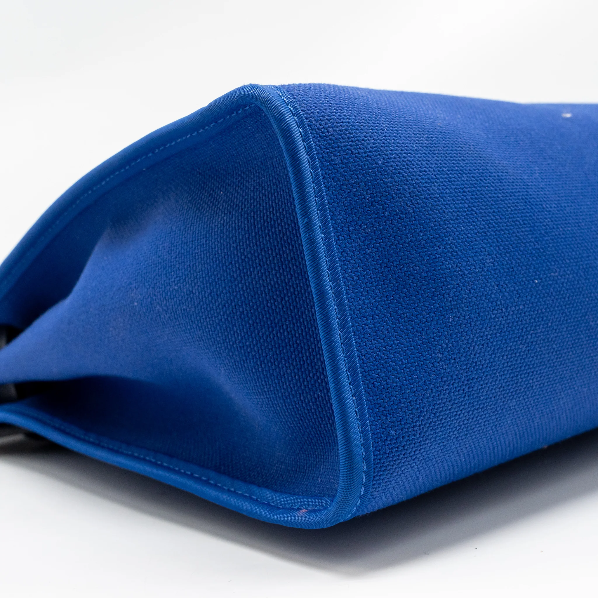 Hermes Herbag 31 Zip Bag Canvas/Hunter Leather Bleu Electrique/Bleu Indigo SHW Stamp A - Image 7