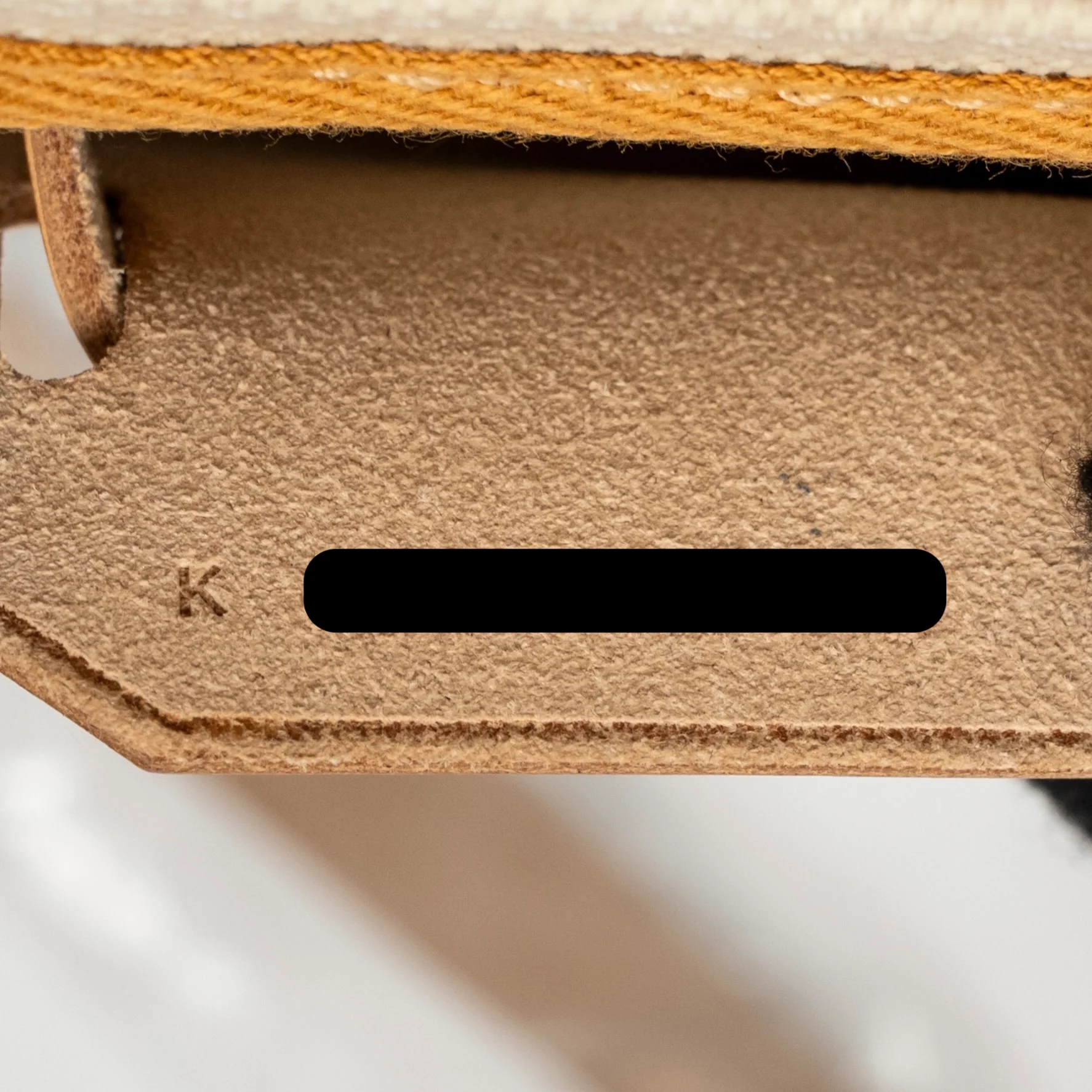 Hermes Herbag Mini Canvas/Hunter Leather Beton / Natural Sable SHW Stamp K - Image 16