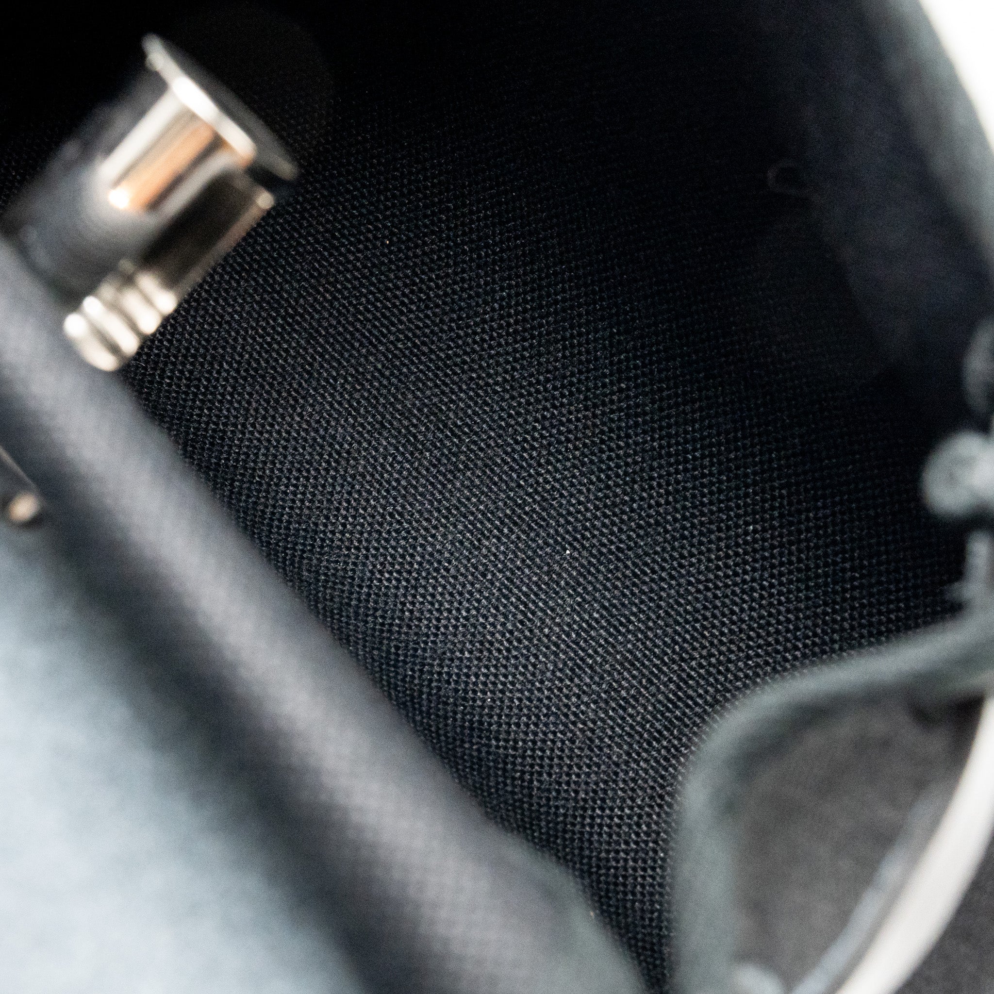 Hermes Herbag Mini Canvas/Hunter Leather Black SHW Stamp K - Image 15