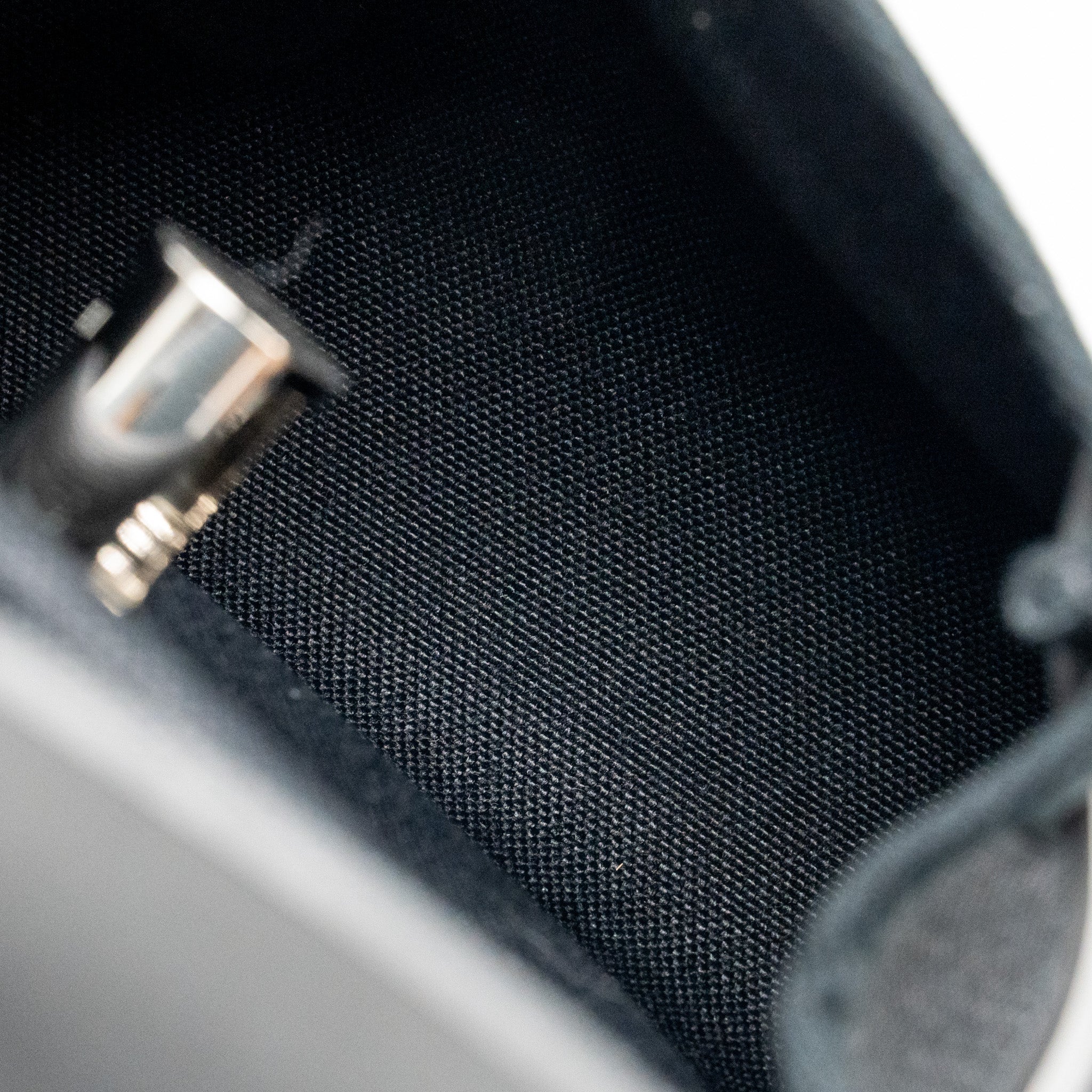 Hermes Herbag Mini Canvas/Hunter Leather Black SHW Stamp W - Image 15