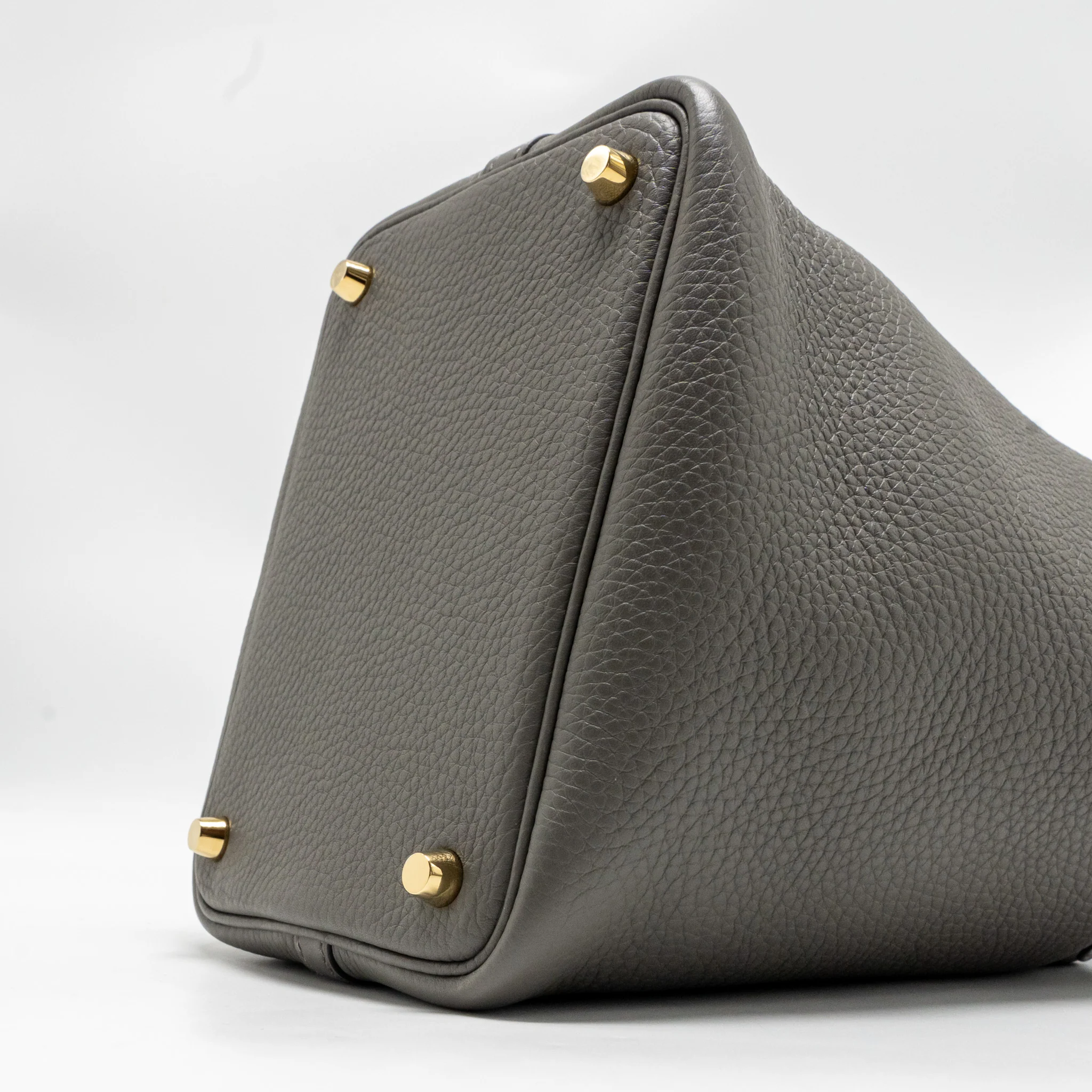 Hermes picotin 18 lock bag clemence Gris meyer GHW stamp U - Image 7